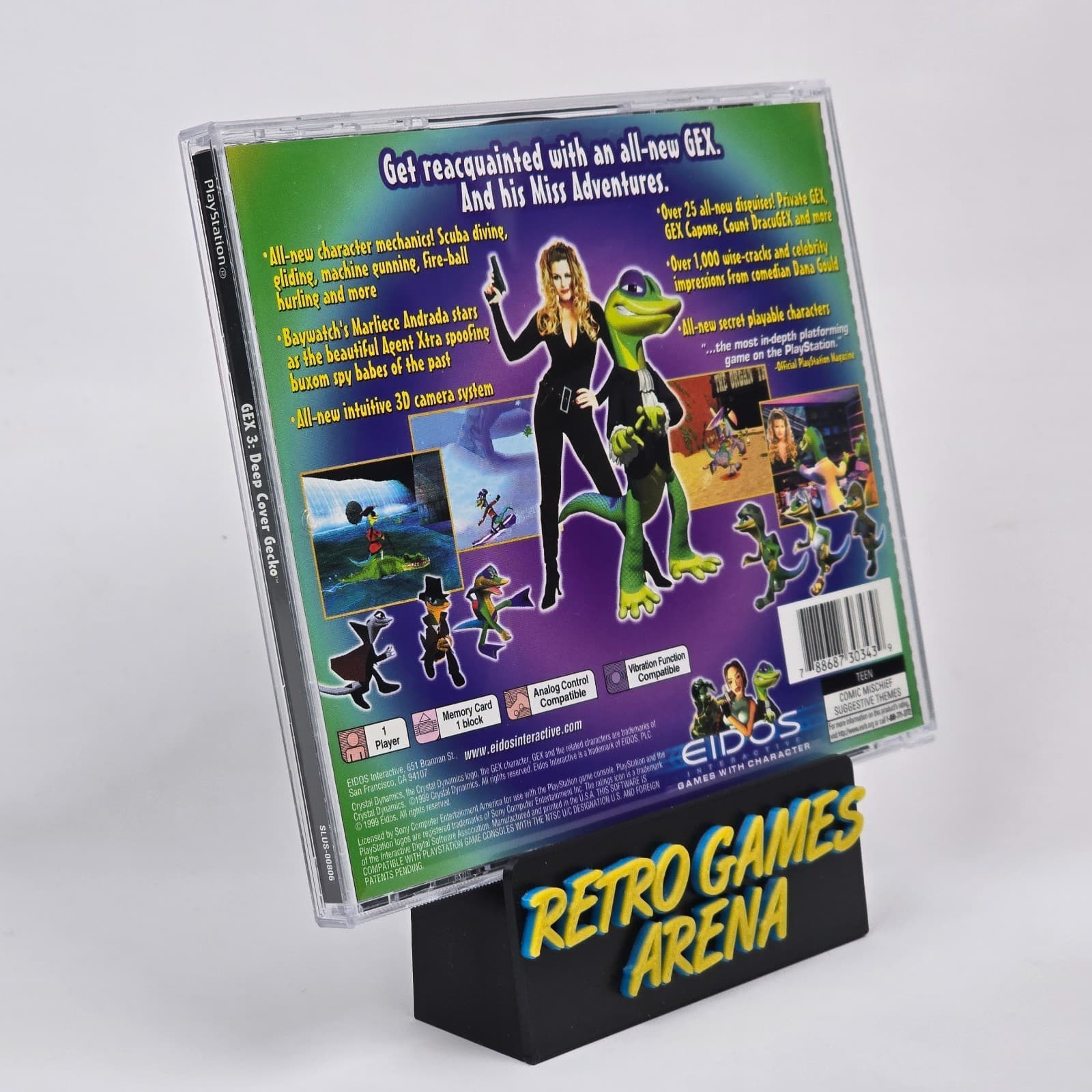 💿REFURBISHED Gex 3: Deep Cover Gecko (PlayStation 1 PS1) CIB COMPLETE💿 - Thumbnail 4
