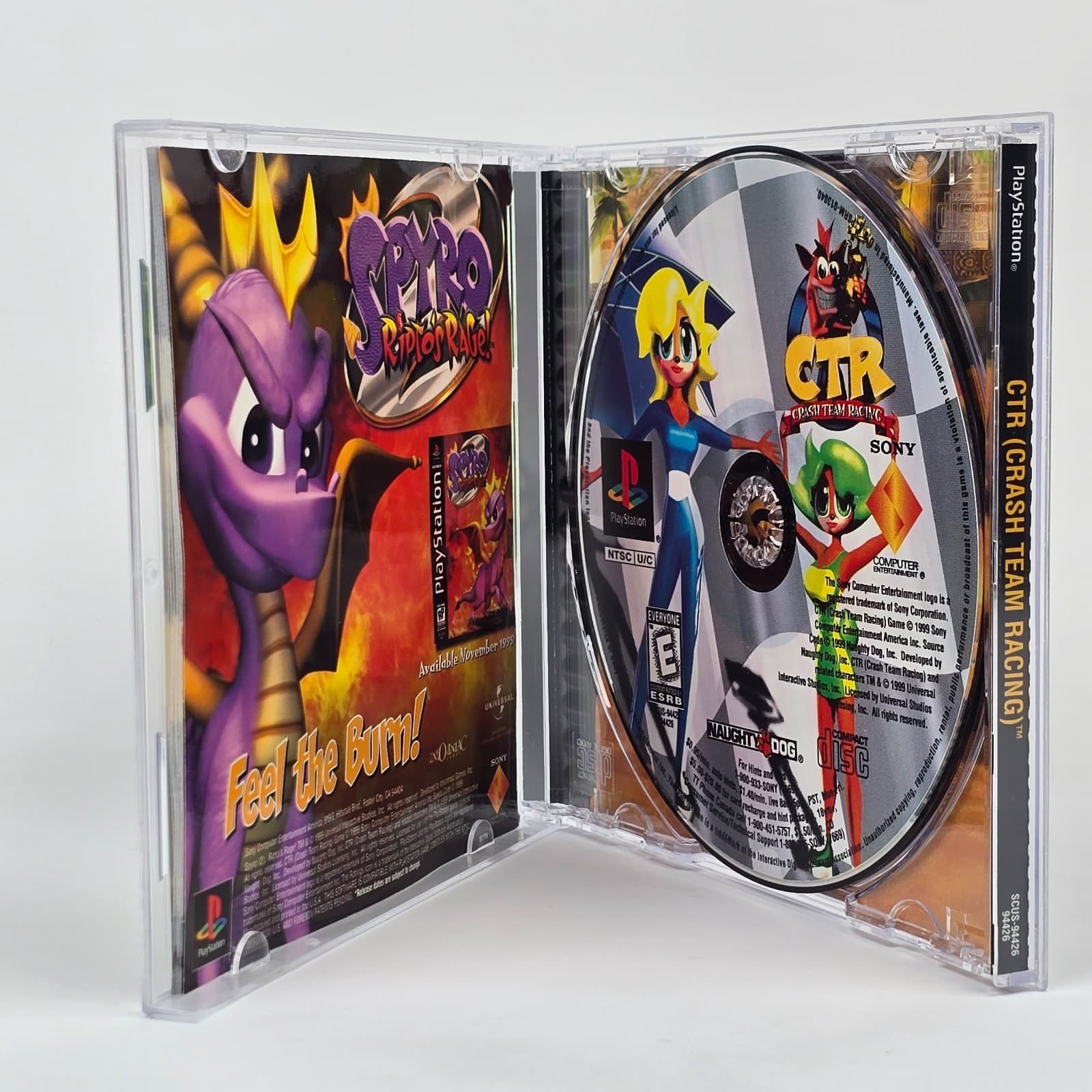 CTR: Crash Team Racing (PlayStation 1 PS1) Black Label CIB COMPLETE - Thumbnail 2