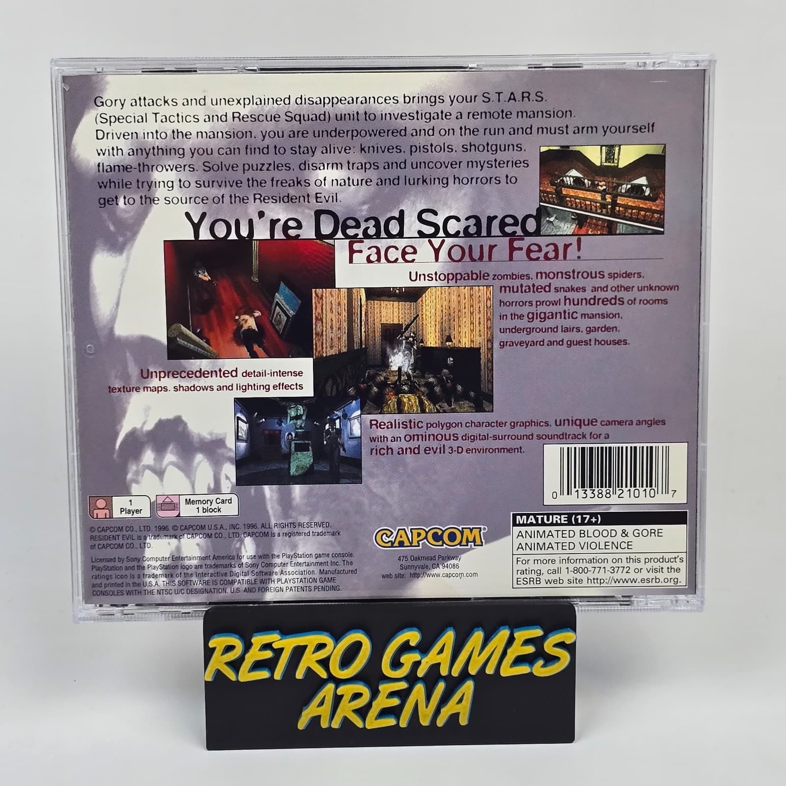 Resident Evil (PlayStation 1 PS1) Black Label CIB COMPLETE (Manual Worn) - Thumbnail 5