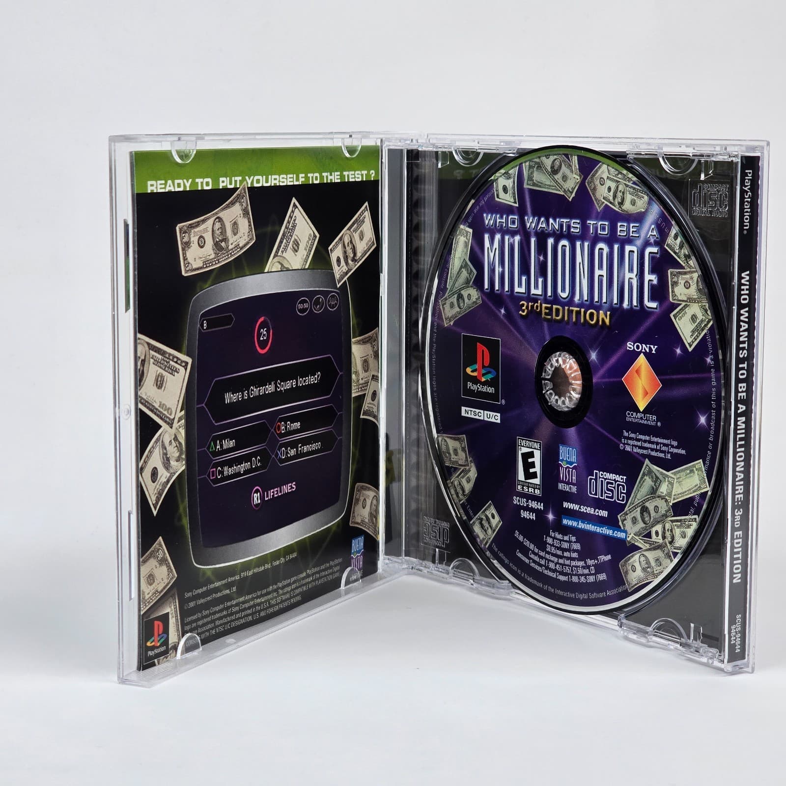 Who Wants to be a Millionaire: 3rd Edition (PlayStation 1 PS1) CIB COMPLETE - Thumbnail 2