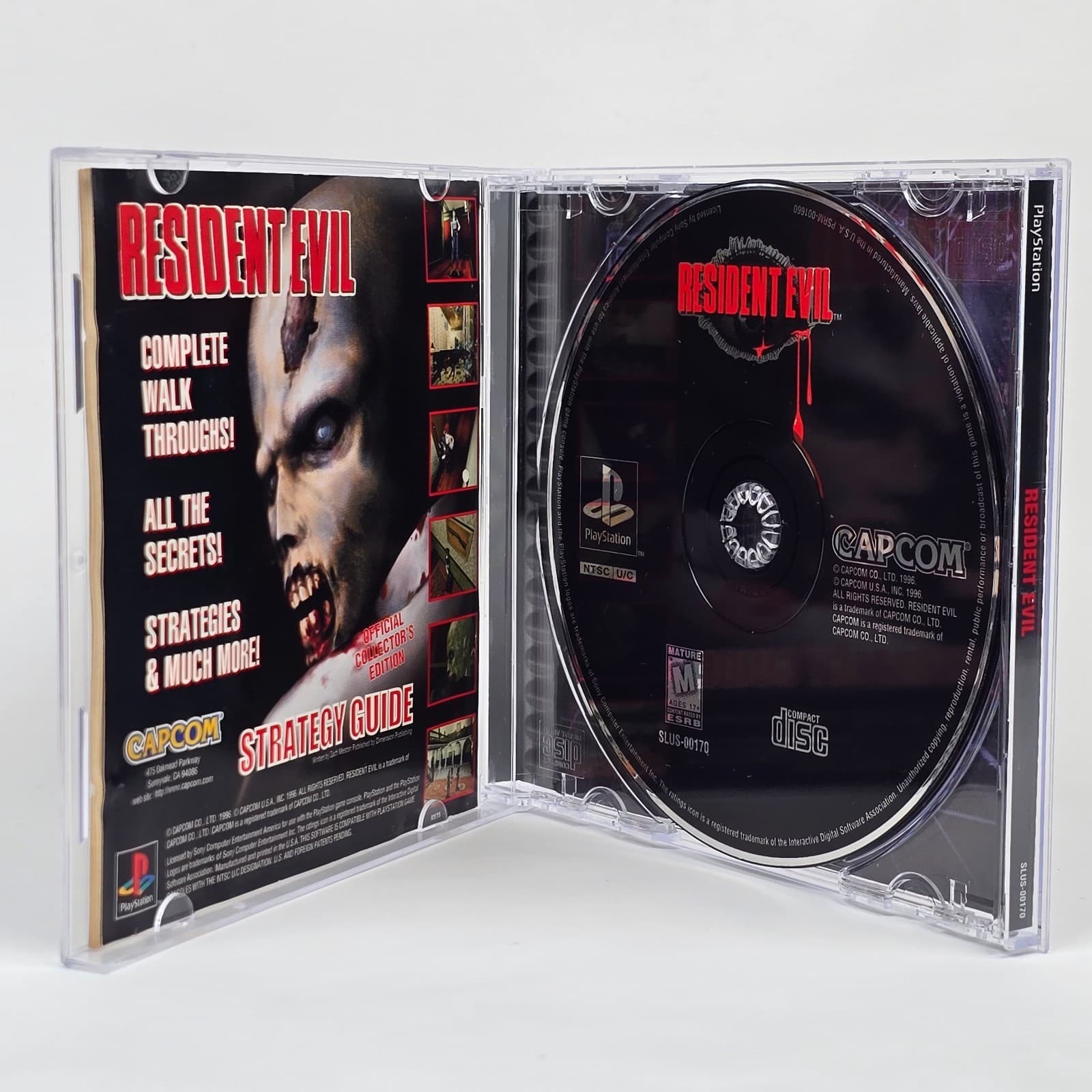 Resident Evil (PlayStation 1 PS1) Black Label CIB COMPLETE (Manual Worn) - Thumbnail 3