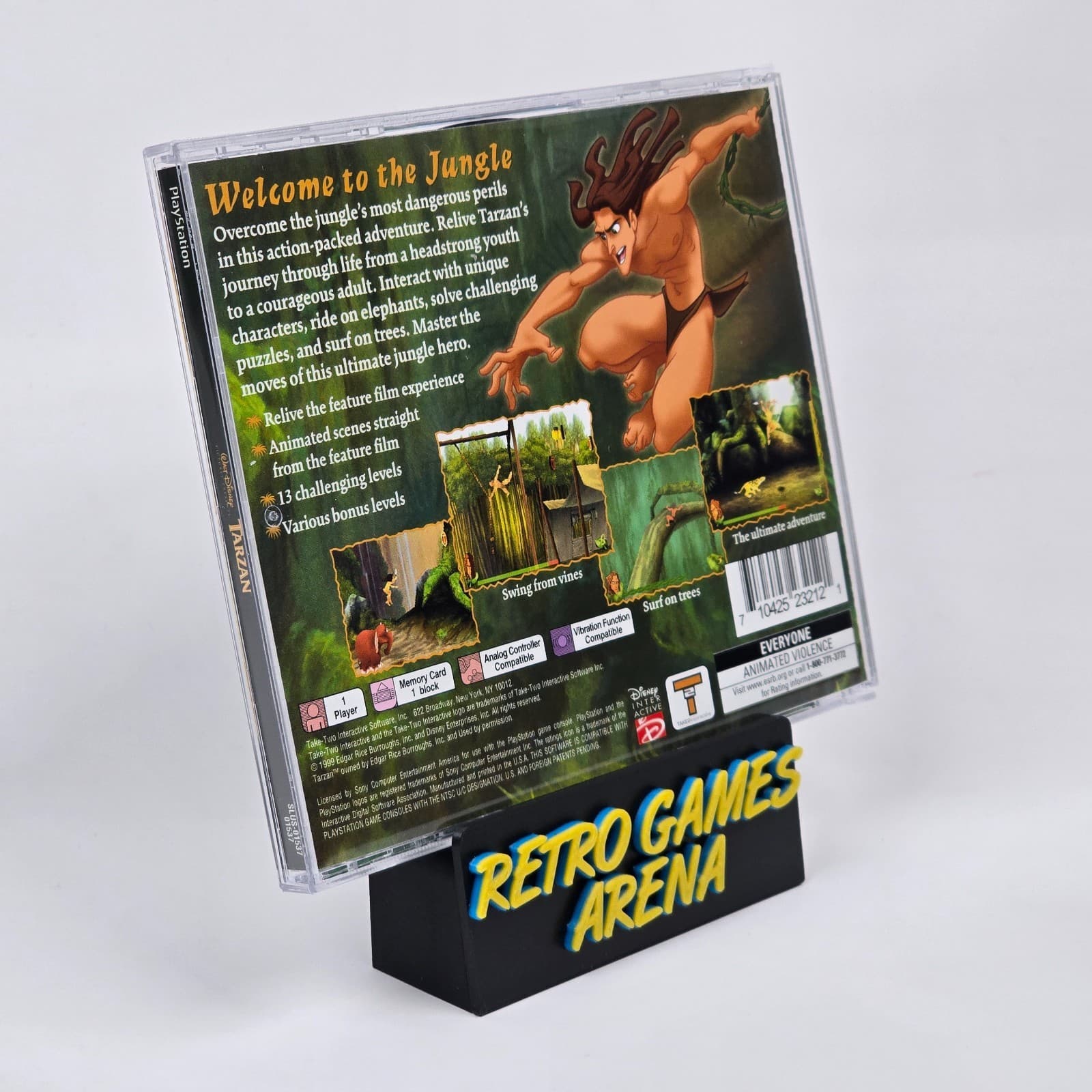 💿REFURBISHED Tarzan (PlayStation 1 PS1) Black Label CIB COMPLETE💿 - Thumbnail 4