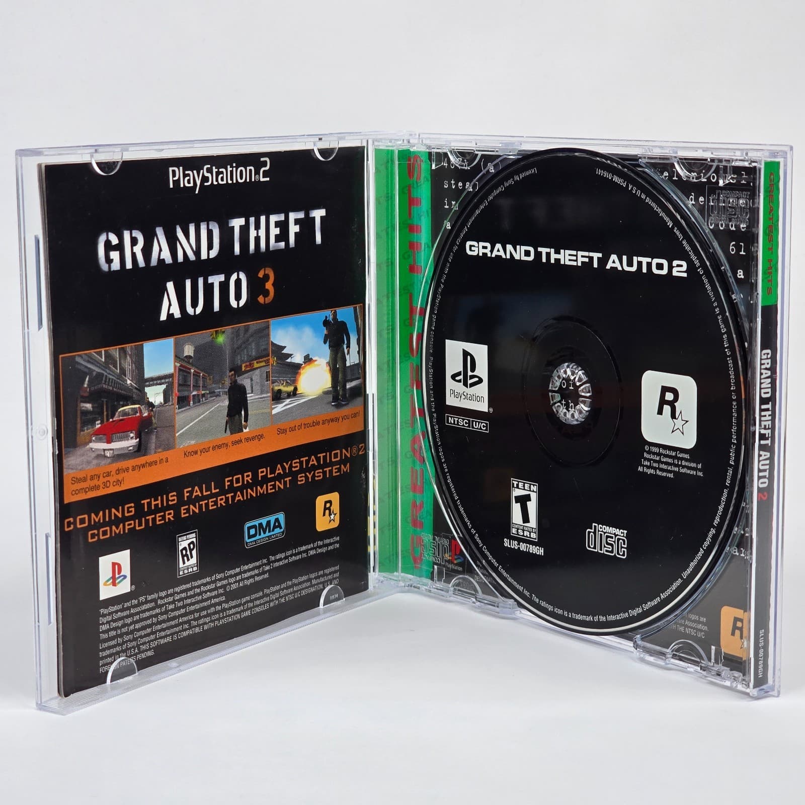 Grand Theft Auto 2 GTA (PlayStation 1 PS1) Greatest Hits CIB COMPLETE - Thumbnail 2