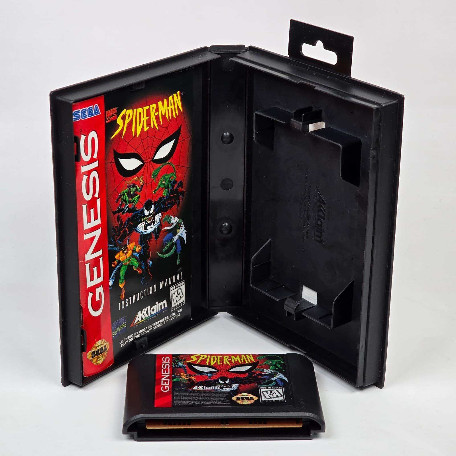 💿 REFURBISHED Spider-Man - Akklaim (Sega Genesis) CIB COMPLETE & TESTED 💿 - Thumbnail 3