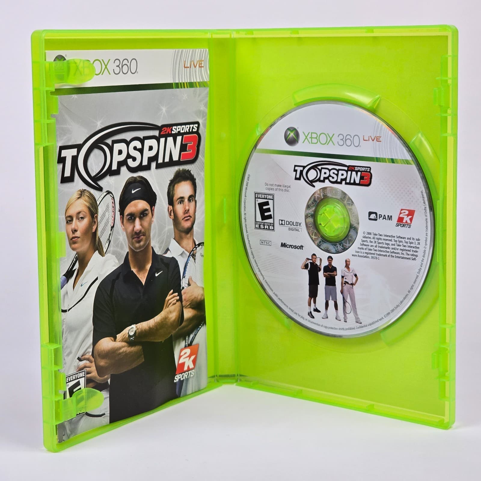 Top Spin 3 (Xbox 360) CIB COMPLETE - Thumbnail 2