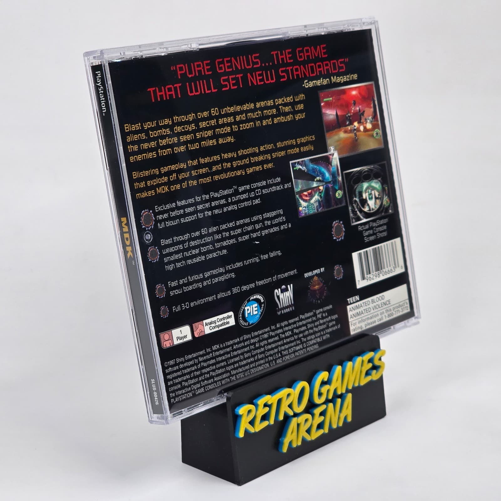💿REFURBISHED MDK (PlayStation 1 PS1) CIB COMPLETE💿 - Thumbnail 4
