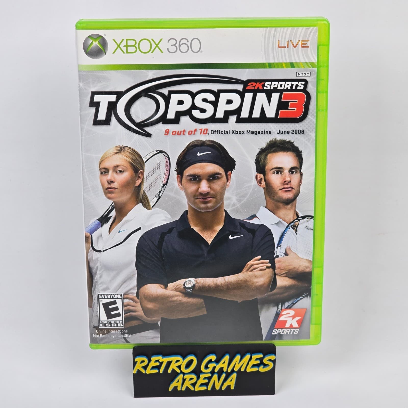 Top Spin 3 (Xbox 360) CIB COMPLETE