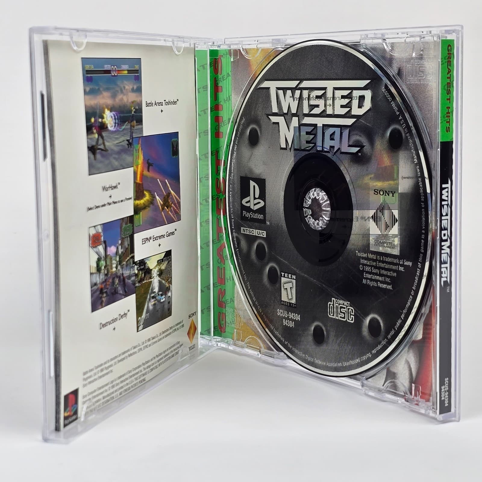 💿REFURBISHED Twisted Metal 1 (PlayStation 1 PS1) Greatest Hits CIB COMPLETE💿 - Thumbnail 2