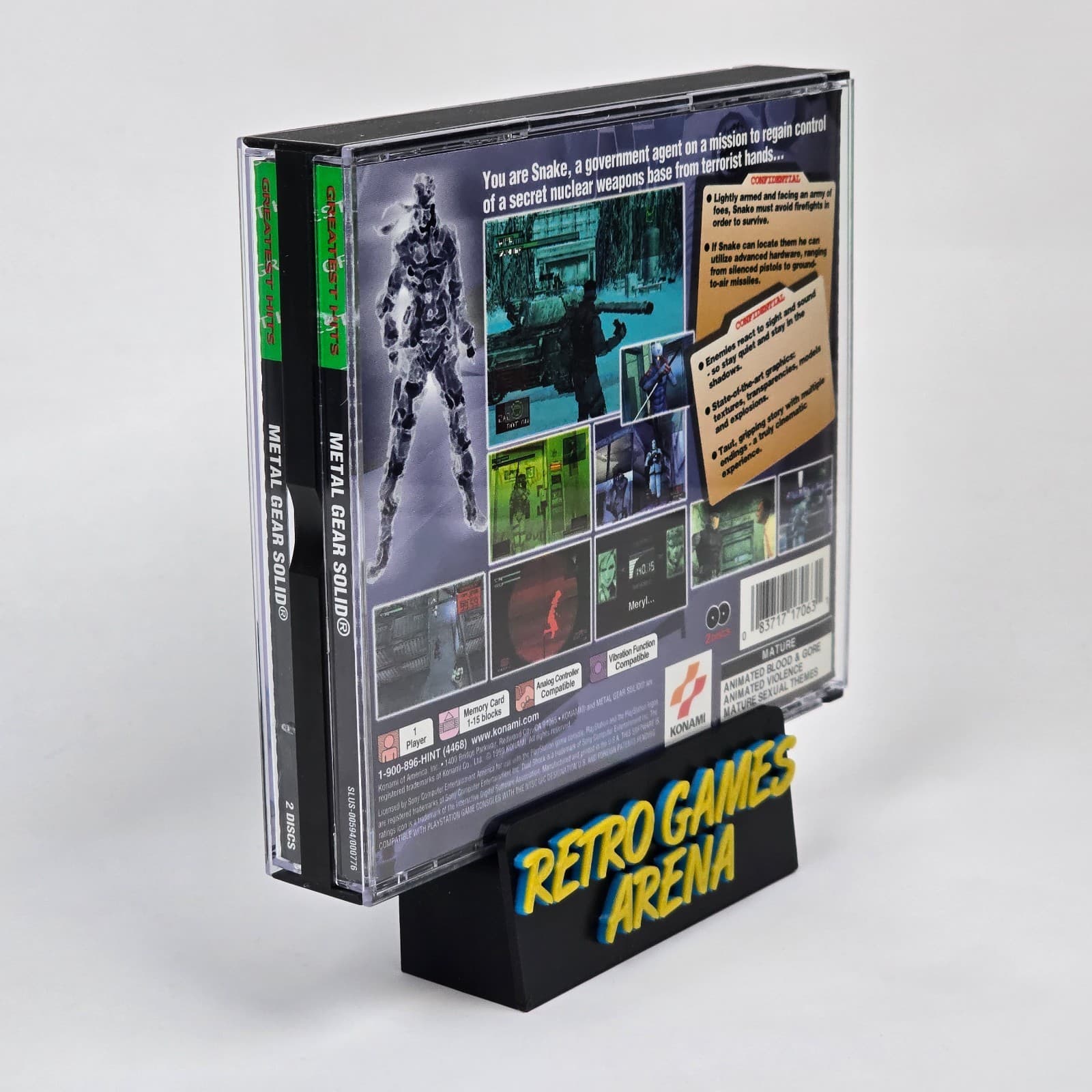 💿REFURBISHED Metal Gear Solid (PlayStation 1 PS1) Greatest Hits CIB COMPLETE💿 - Thumbnail 6