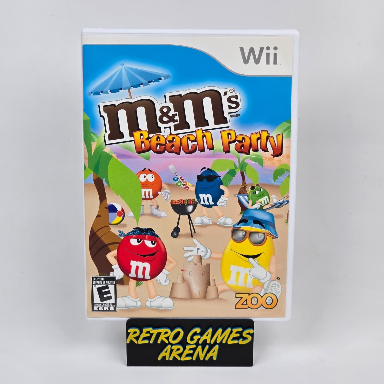 M&M's Beach Party (Nintendo Wii) Case & Disc TESTED