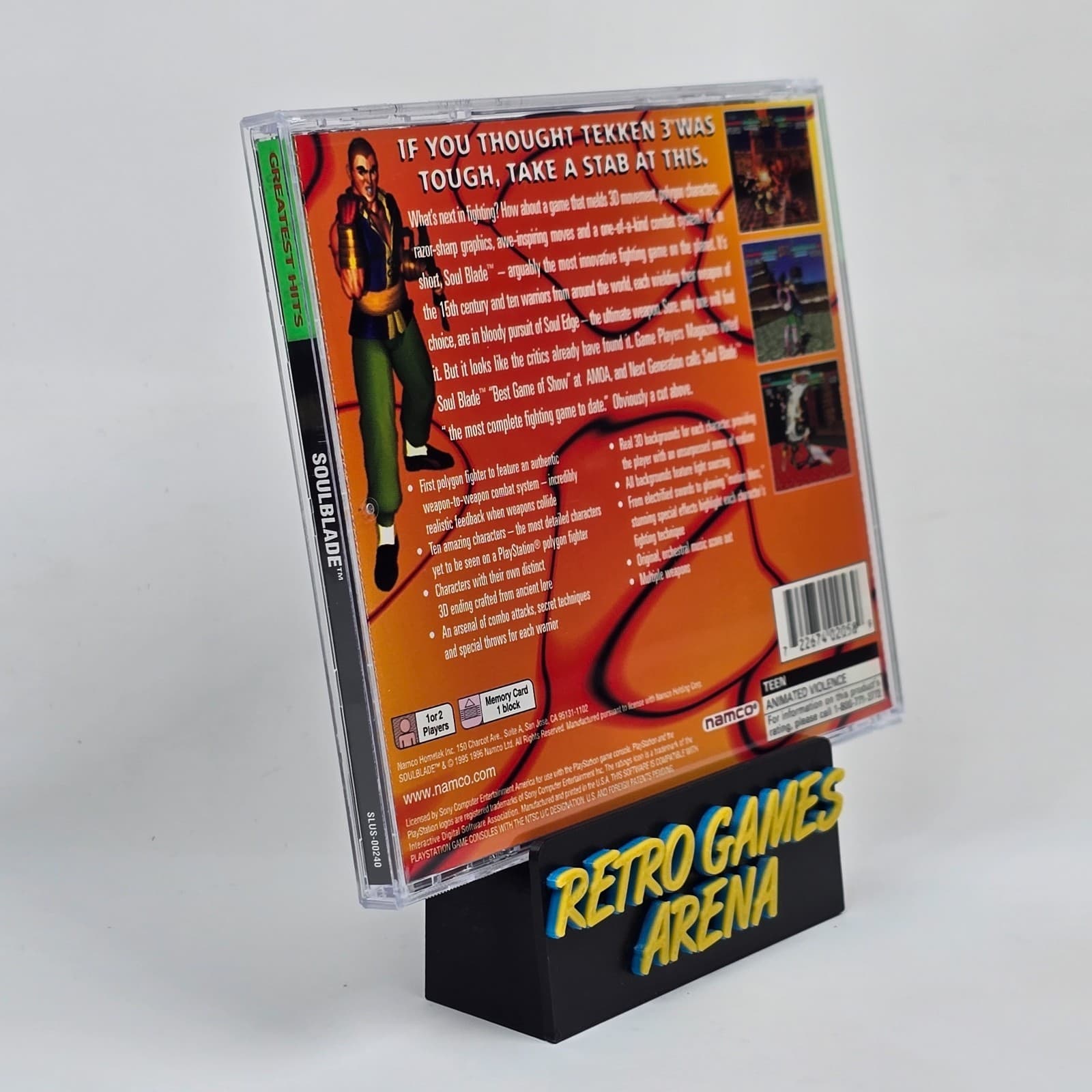 💿REFURBISHED Soulblade Soul Blade (PlayStation 1 PS1) GH CIB COMPLETE💿 - Thumbnail 4