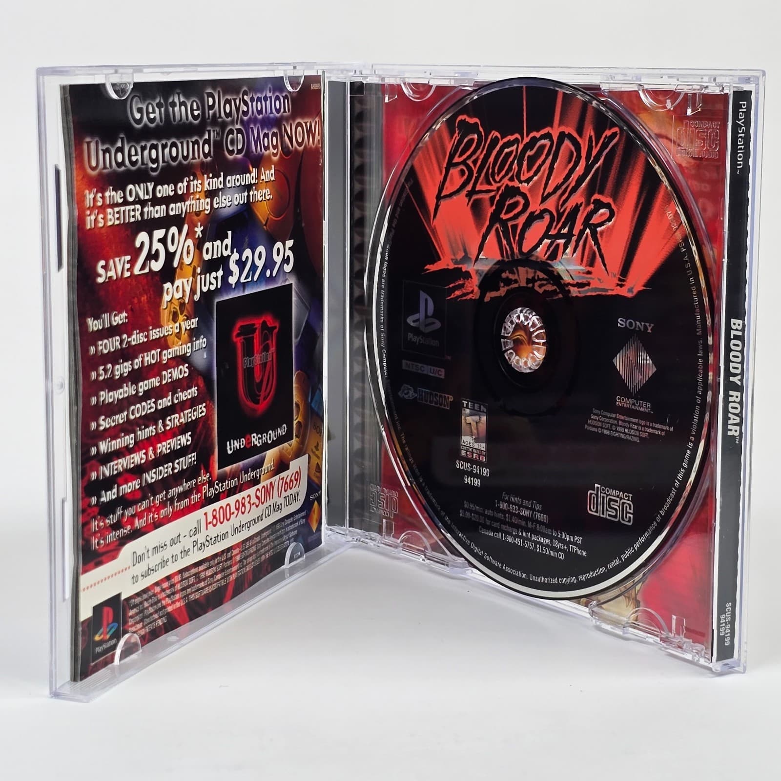 Bloody Roar (PlayStation 1 PS1) CIB COMPLETE - Thumbnail 2