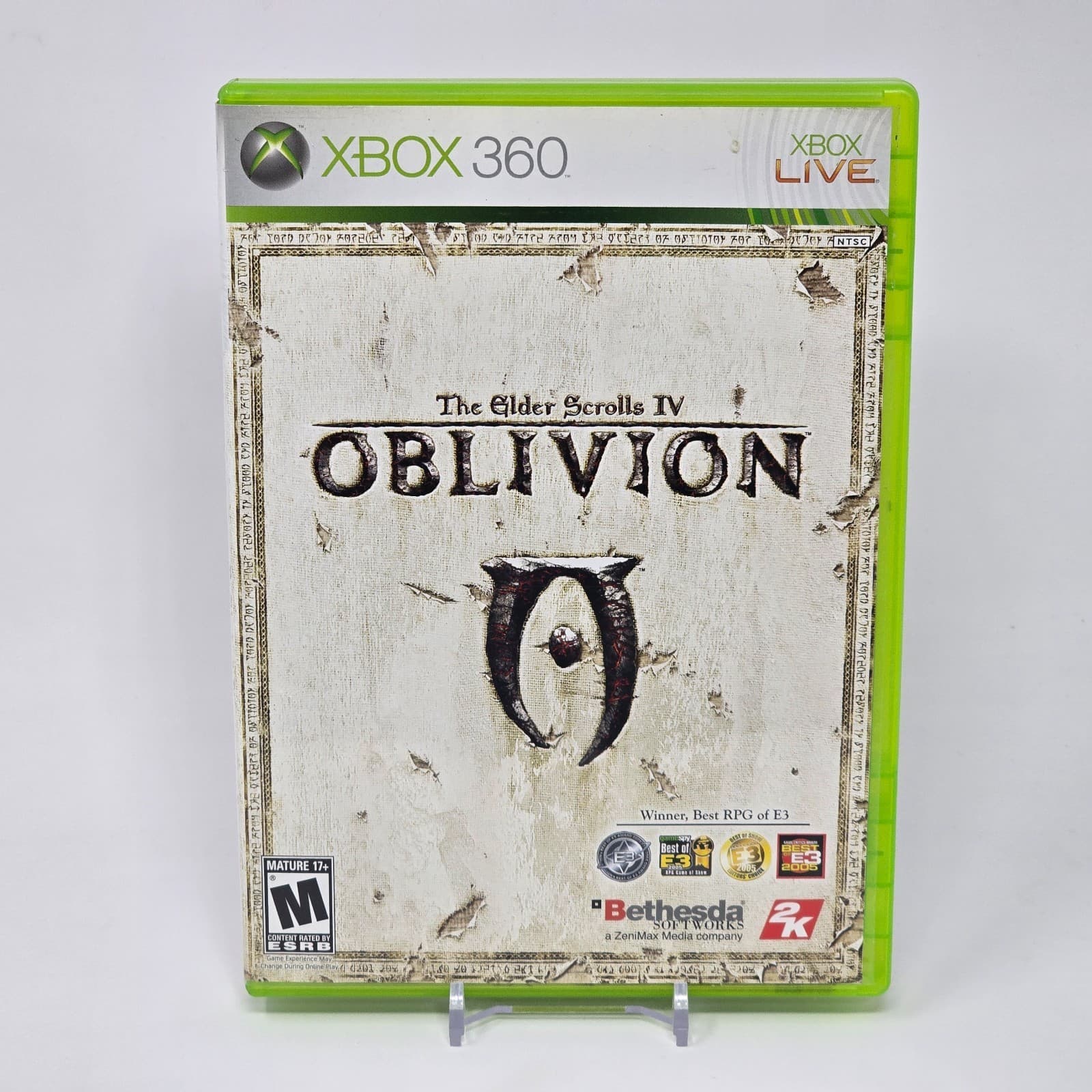 The Elder Scrolls IV 4: Oblivion (Xbox 360) CIB COMPLETE with Map & TESTED