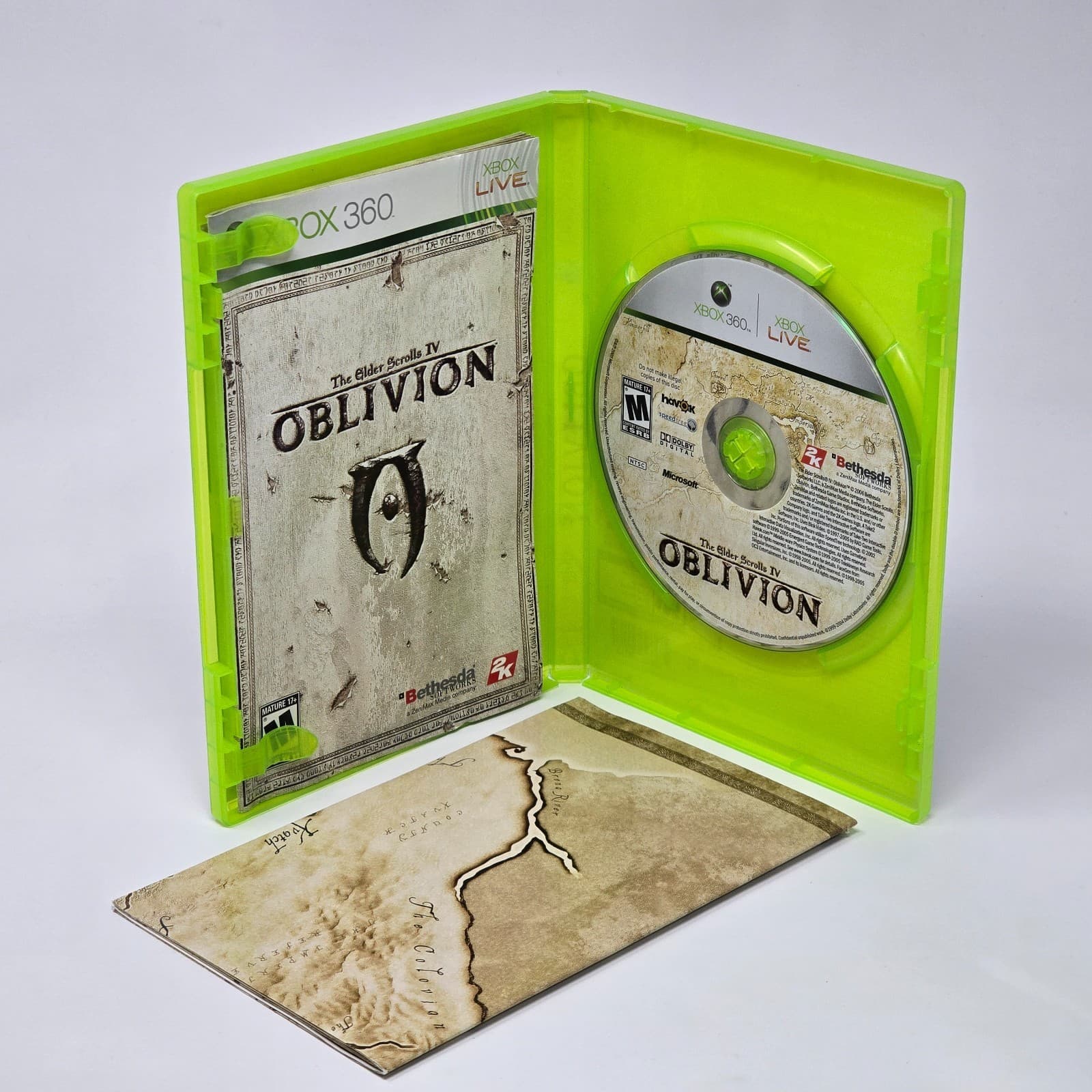 The Elder Scrolls IV 4: Oblivion (Xbox 360) CIB COMPLETE with Map & TESTED - Thumbnail 2