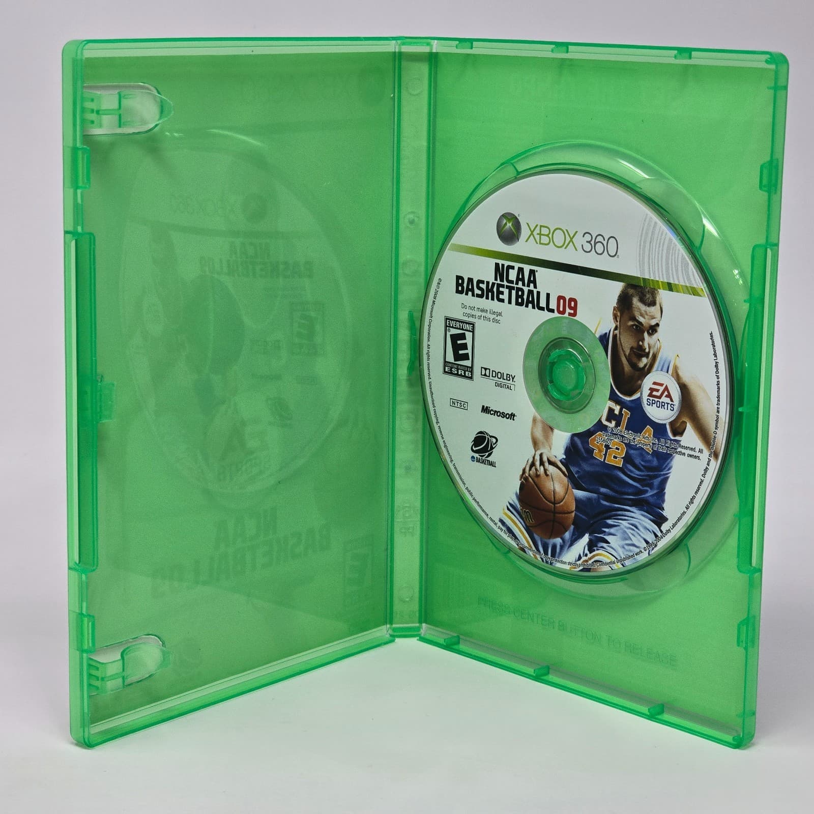 NCAA Basketball 09 (Xbox 360) Case & Disc TESTED - Thumbnail 2