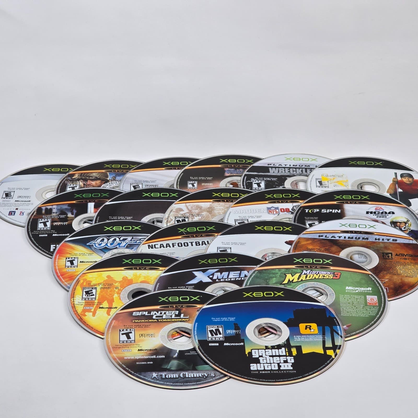 Lot of 100x Loose Original Xbox Discs LOT F (UNTESTED) Some will need resurfaced - Thumbnail 2