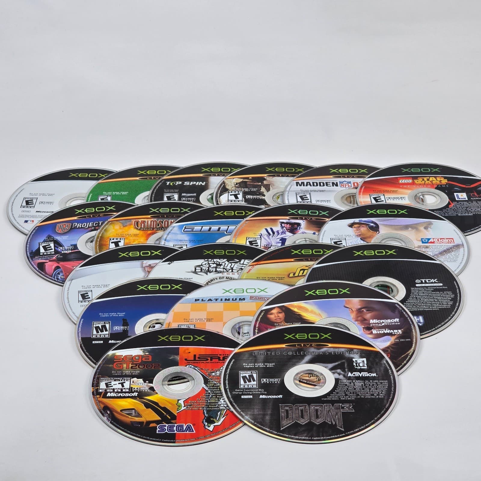 Lot of 100x Loose Original Xbox Discs LOT F (UNTESTED) Some will need resurfaced - Thumbnail 4