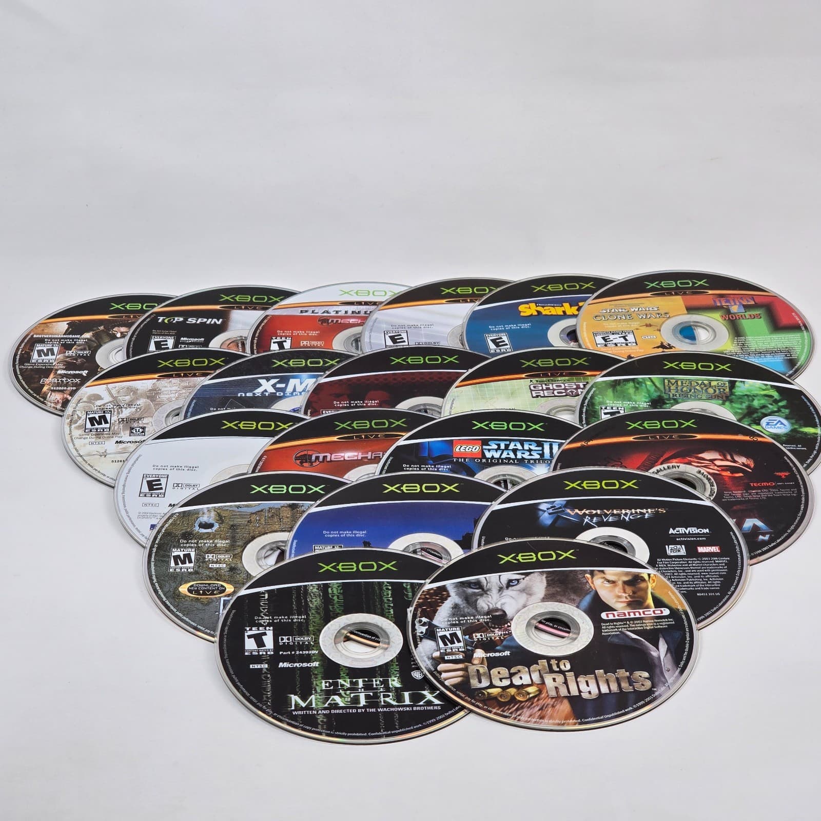 Lot of 100x Loose Original Xbox Discs LOT F (UNTESTED) Some will need resurfaced - Thumbnail 3