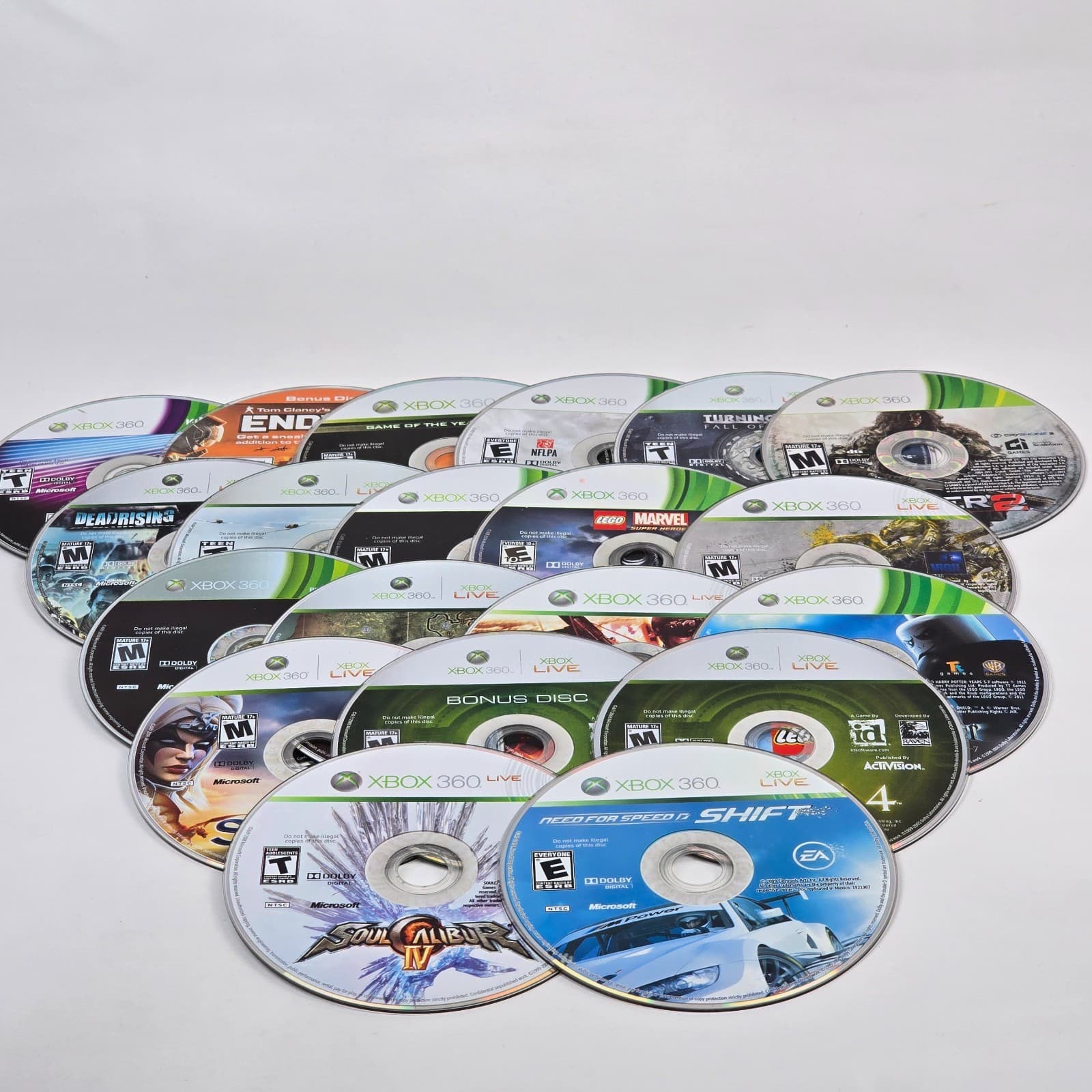 Lot of 100x Loose Xbox 360 Discs LOT D (UNTESTED) Some will need resurfaced - Thumbnail 4
