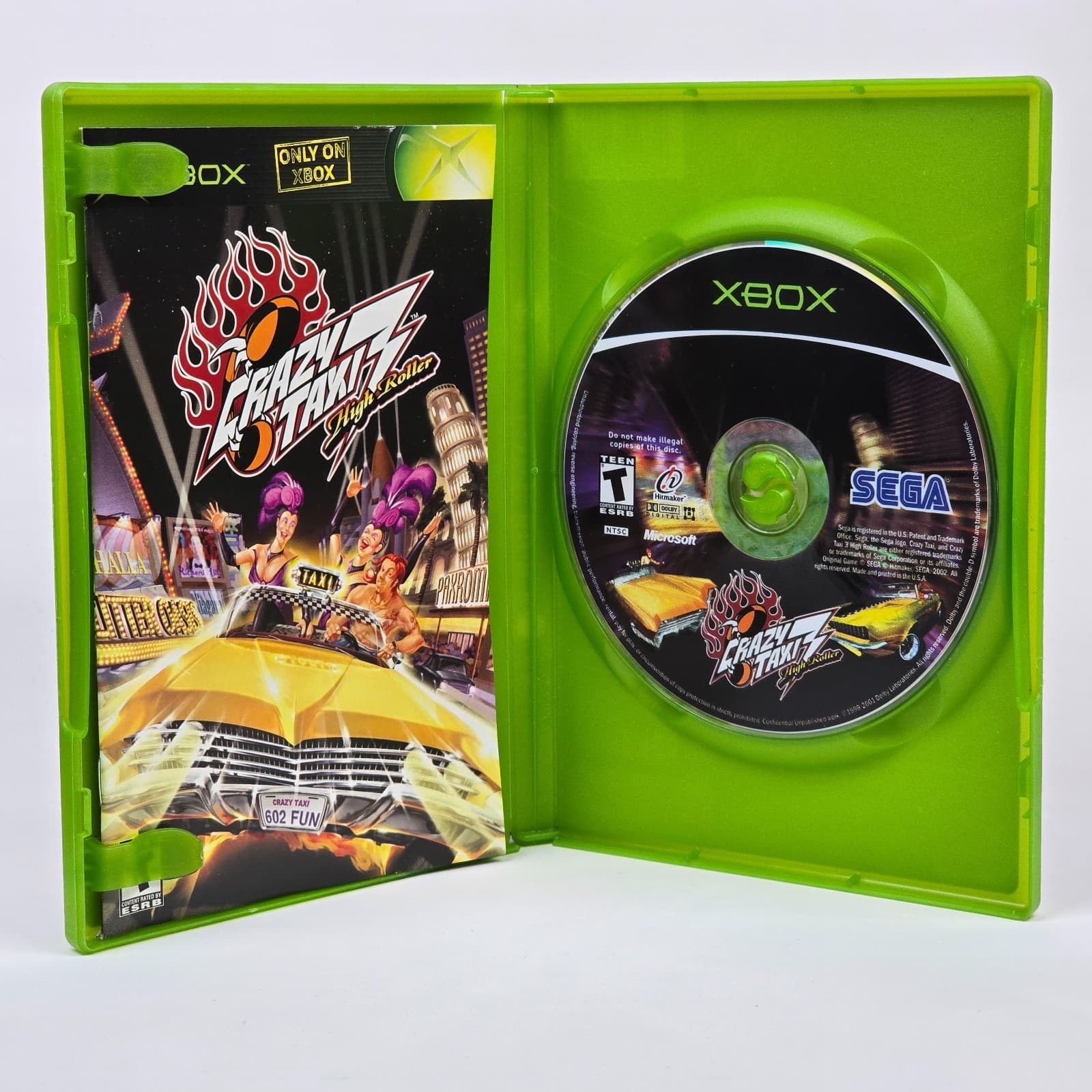 Crazy Taxi 3: High Roller (Original Xbox) CIB COMPLETE - Thumbnail 2