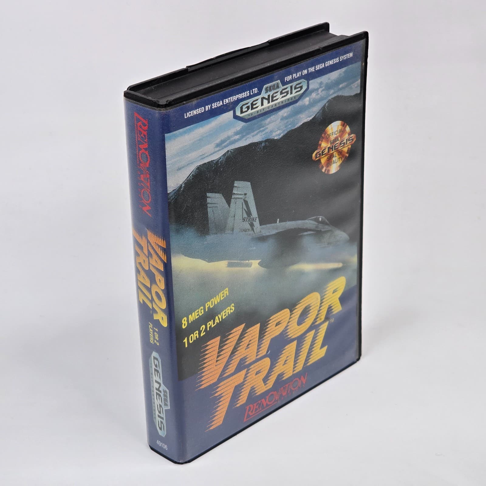 Vapor Trail (Sega Genesis) Case & Cartridge TESTED (Cartridge Imperfections) - Thumbnail 6