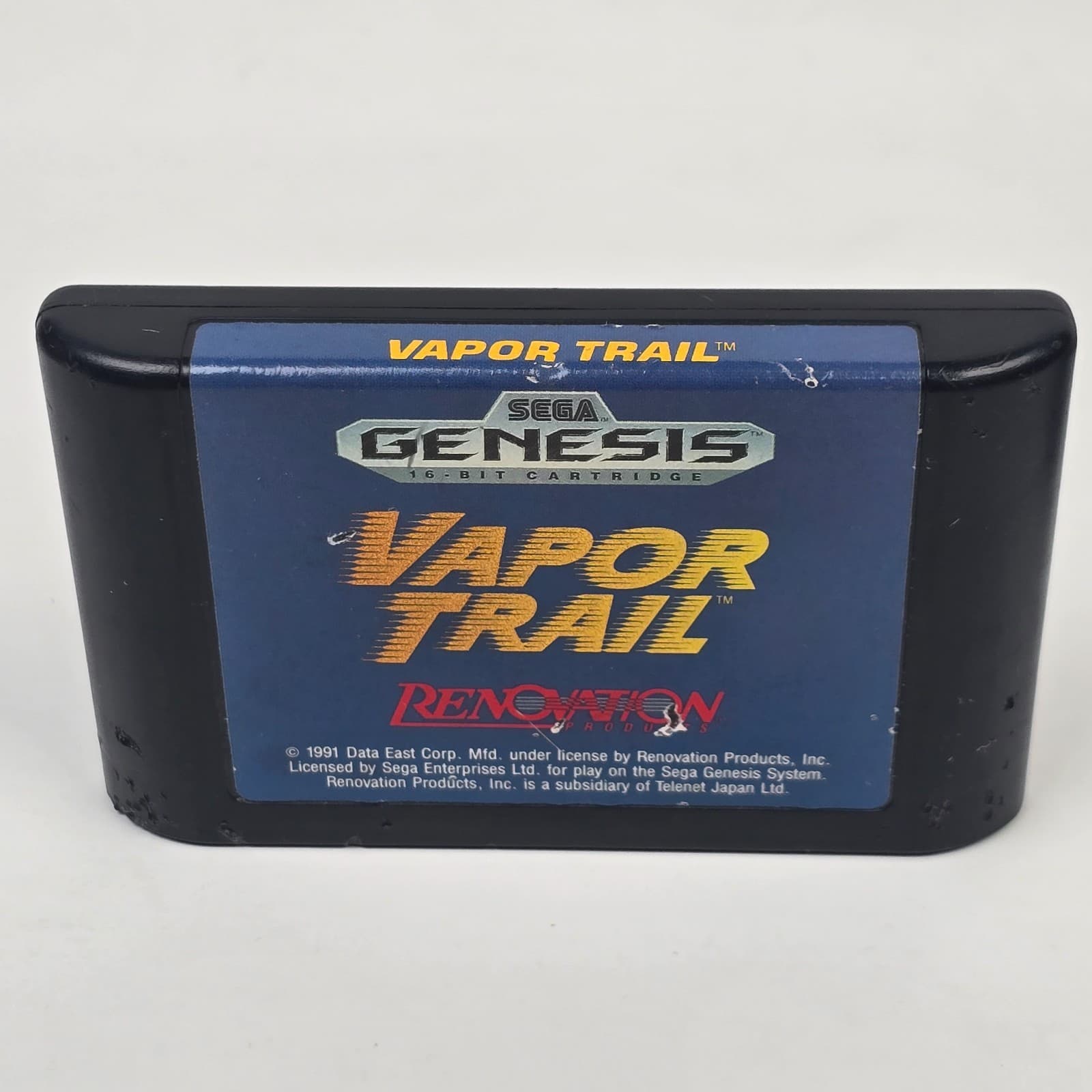 Vapor Trail (Sega Genesis) Case & Cartridge TESTED (Cartridge Imperfections) - Thumbnail 4