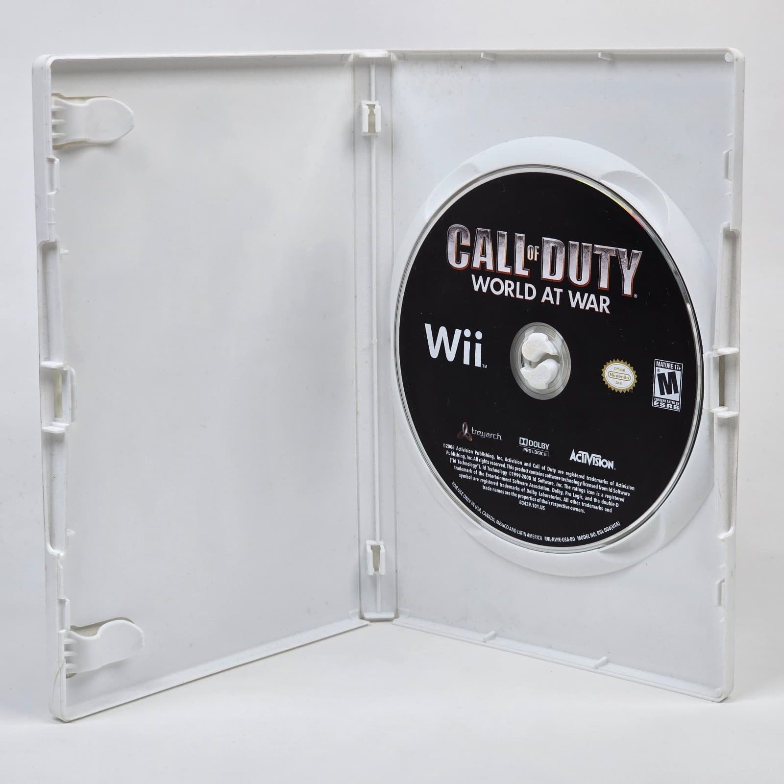 Call of Duty: World at War (Nintendo Wii) Case & Disc - Thumbnail 2