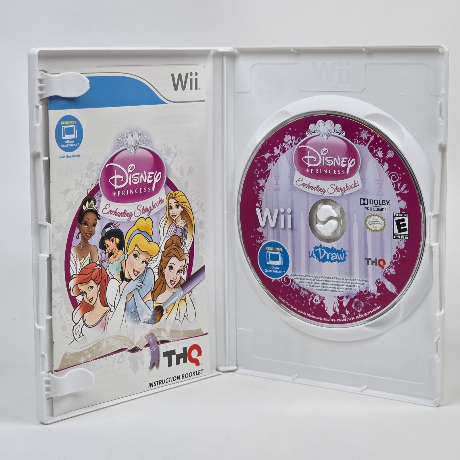 Disney Princess: Enchanting Storybooks uDraw (Nintendo Wii) CIB COMPLETE - Thumbnail 2