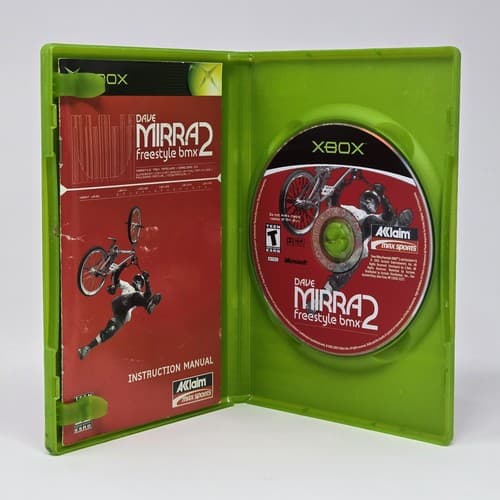 Dave Mirra Freestyle BMX 2 (Original Xbox) Black Label CIB COMPLETE & TESTED - Thumbnail 2