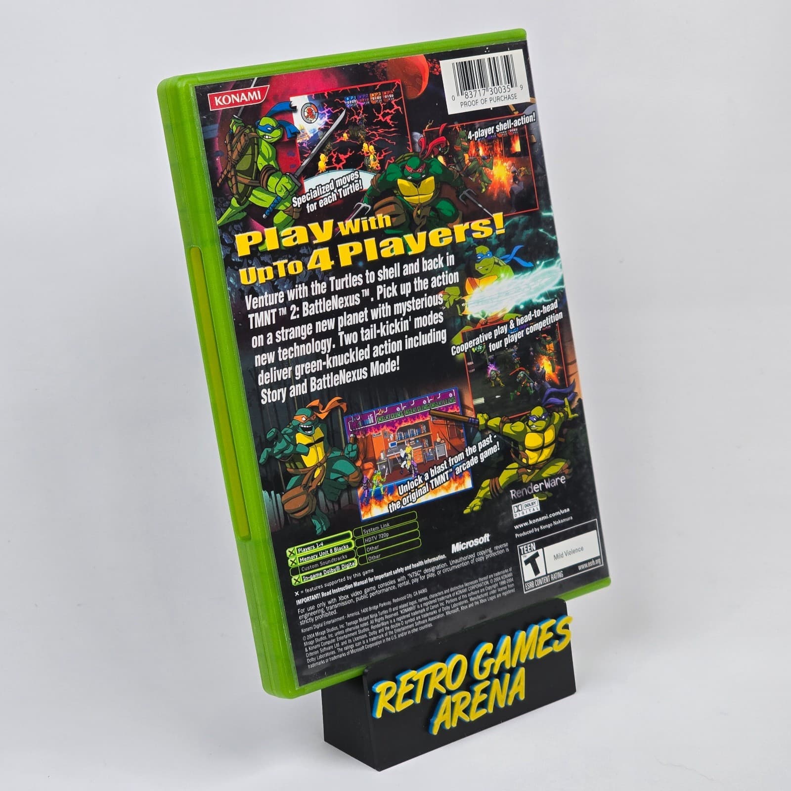 💿REFURBISHED Teenage Mutant Ninja Turtles 2: BattleNexus (Original Xbox) CIB💿 - Thumbnail 4