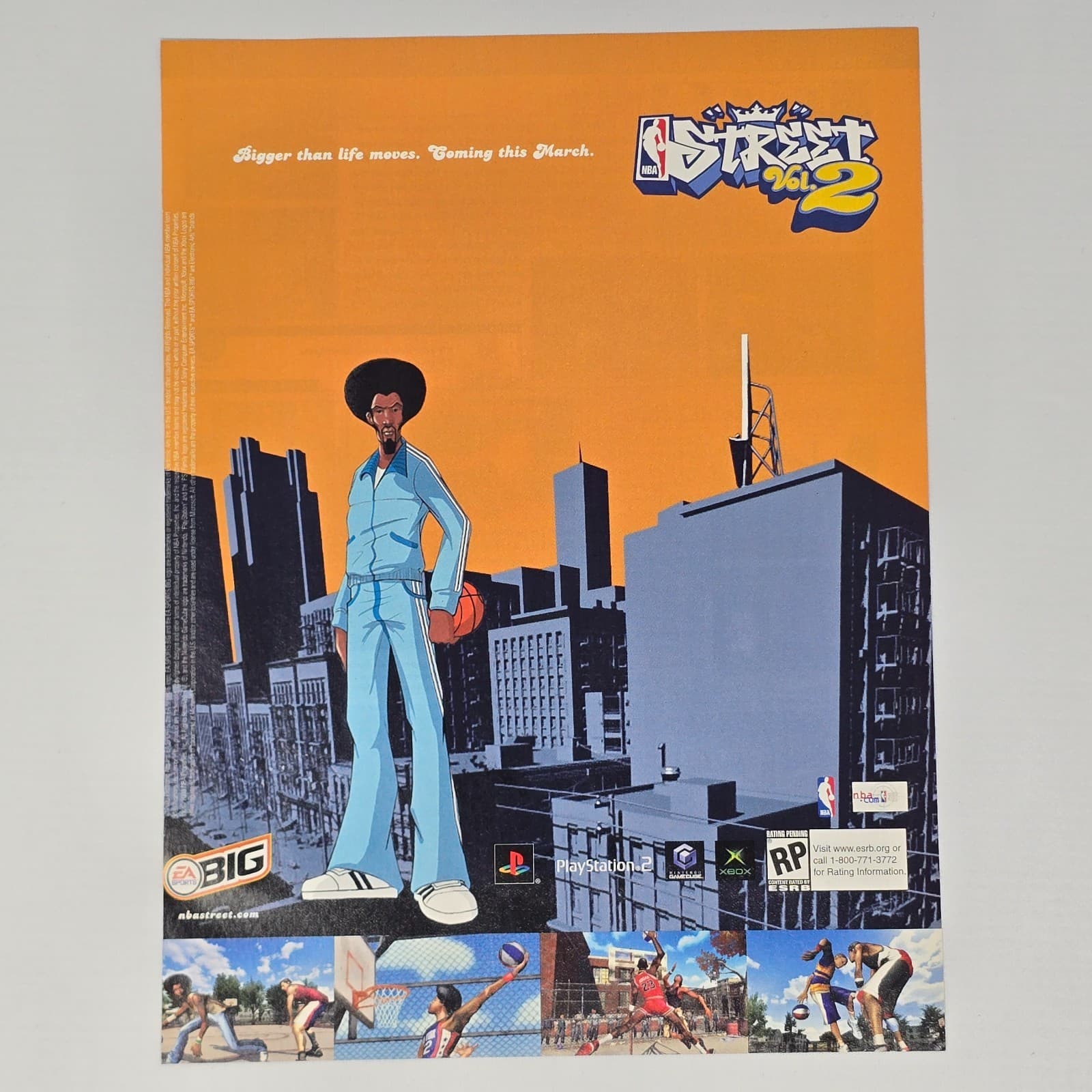 NBA Street VOL 2 Xbox PlayStation 2 PS2 GameCube This March Print Ad/Poster