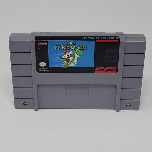 Super Mario World (Super Nintendo SNES) Cartridge Only CLEANED & TESTED