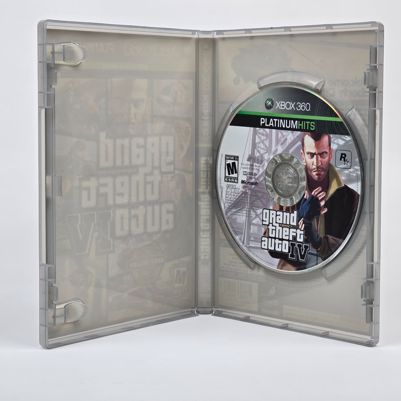Grand Theft Auto IV GTA 4 (Xbox 360) Platinum Hits Case & Disc - Thumbnail 2