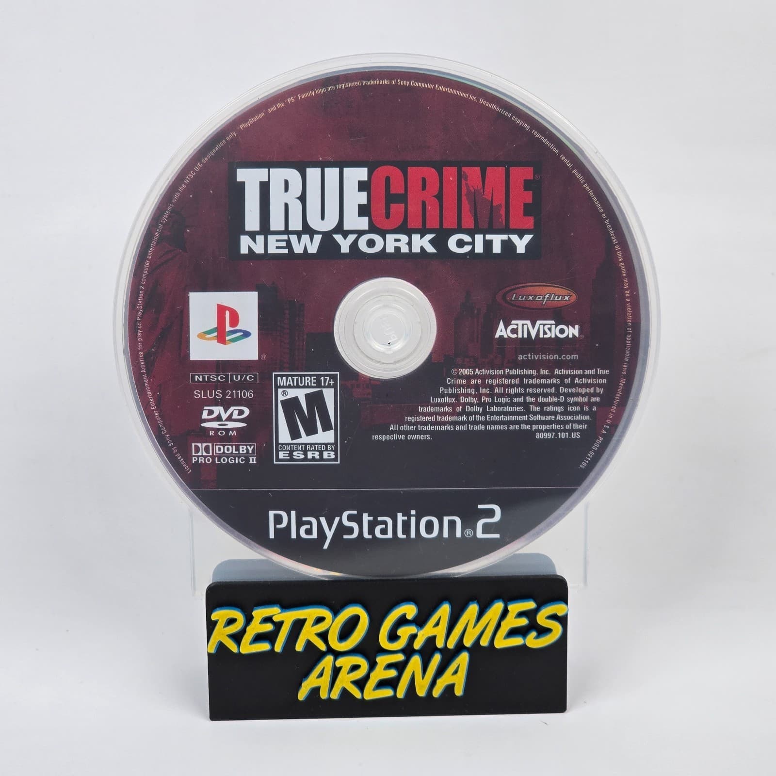 True Crime: New York City (PlayStation 2 PS2) Disc