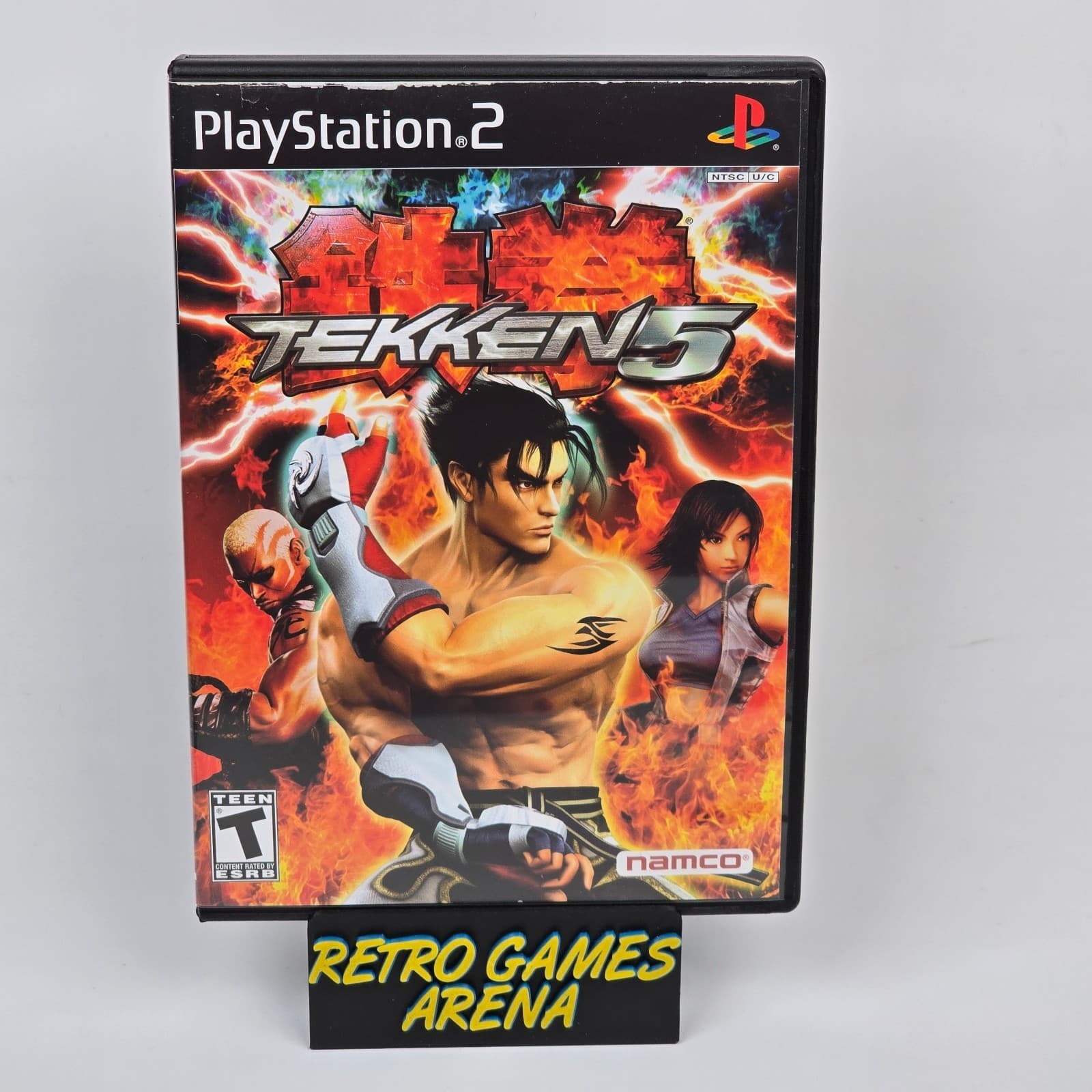 Tekken 5 (PlayStation 2 PS2) Black Label Case & Disc