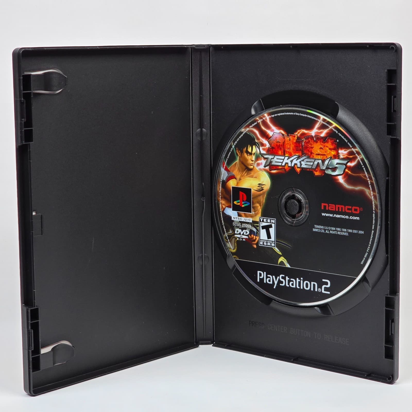 Tekken 5 (PlayStation 2 PS2) Black Label Case & Disc - Thumbnail 2