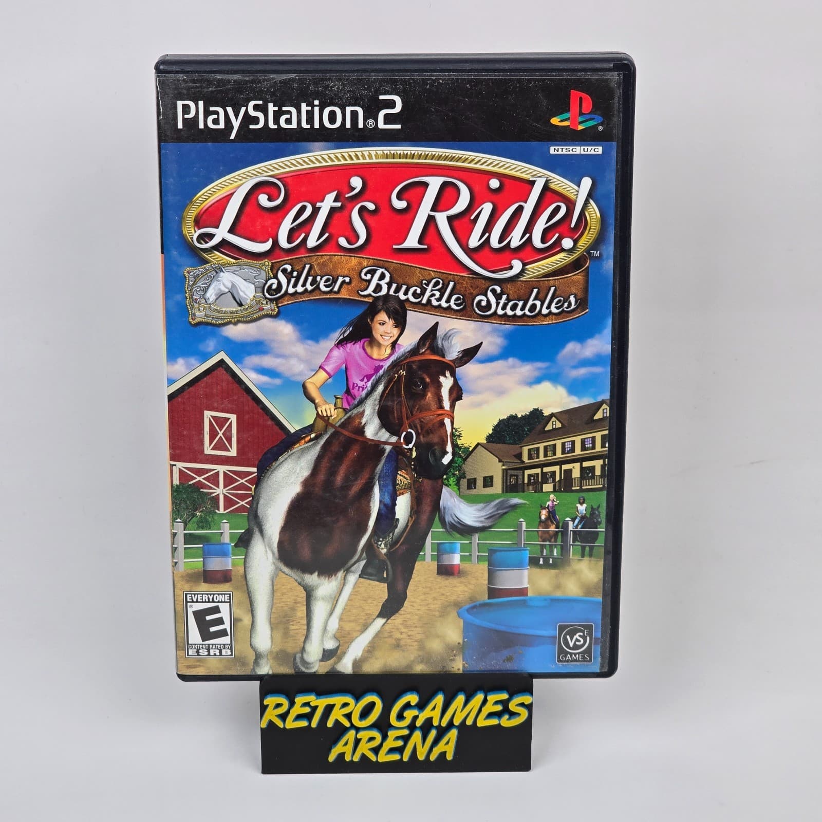 Let's Ride! Silver Buckle Stables (PlayStation 2 PS2) Case & Disc