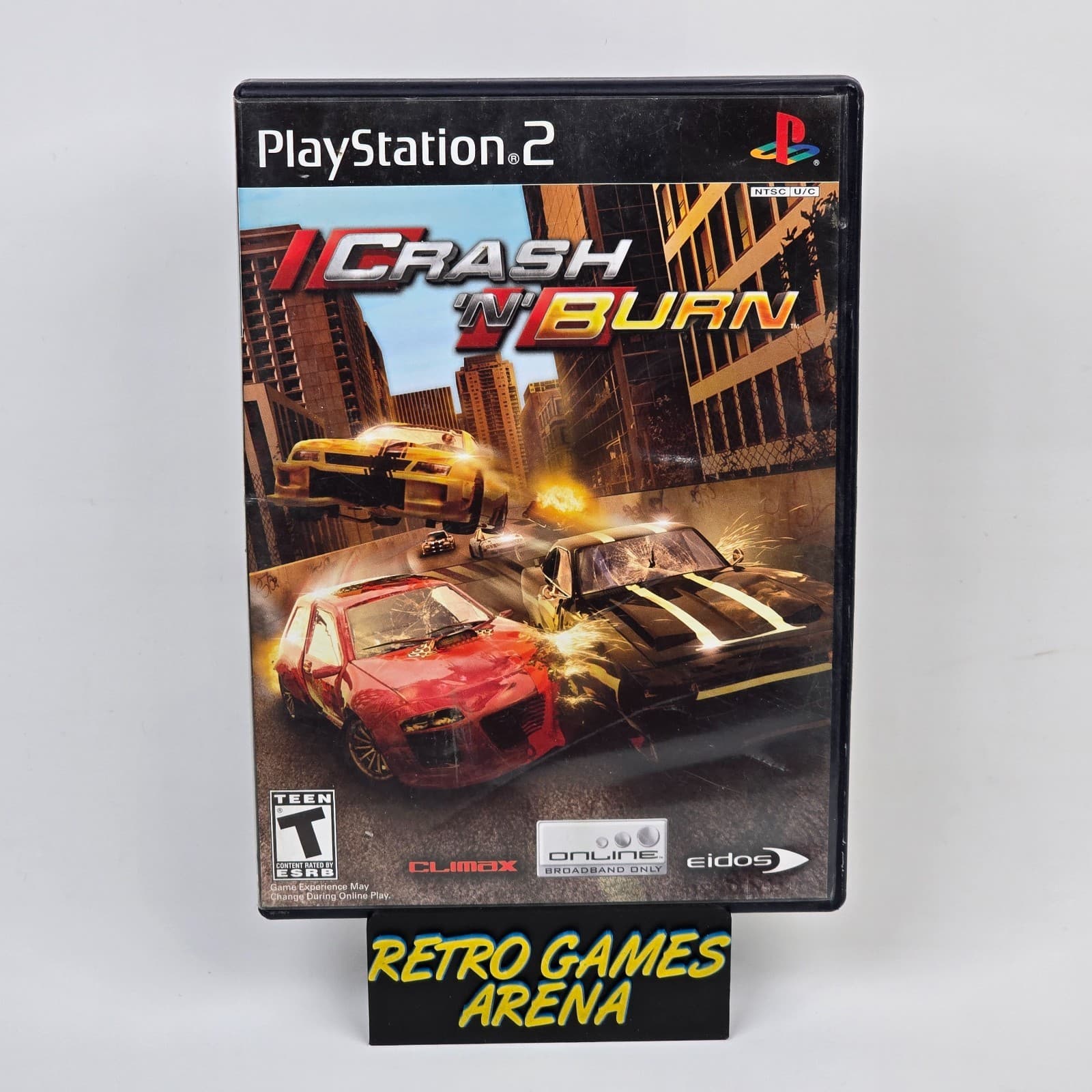 Crash N Burn (PlayStation 2 PS2) Case & Disc