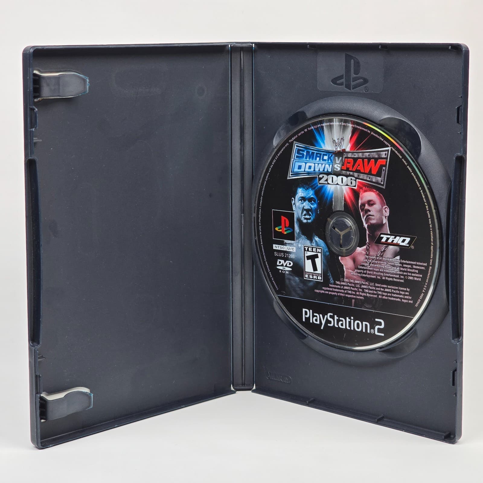 WWE Smackdown vs Raw 2006 (PlayStation 2 PS2) Black Label Case & Disc - Thumbnail 2