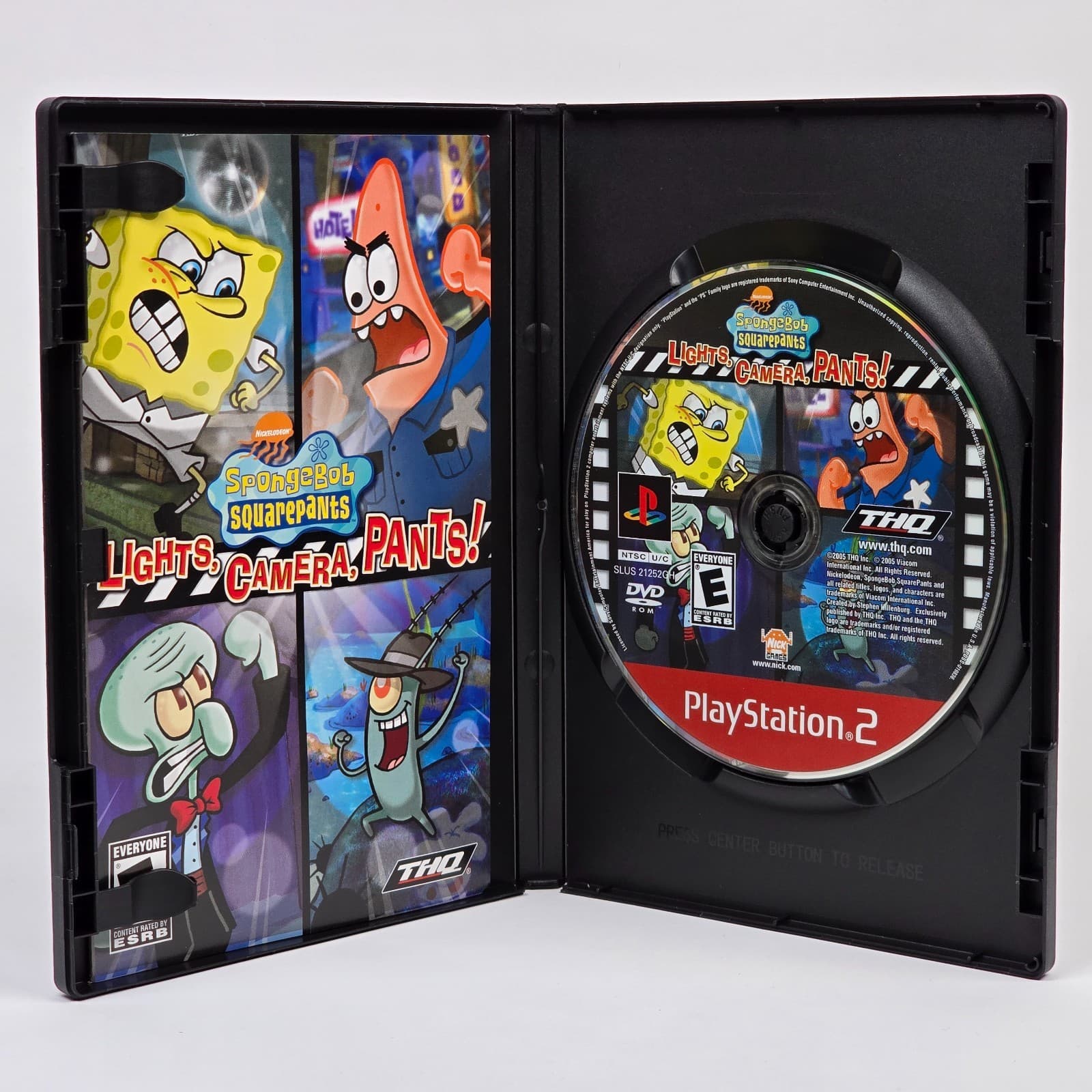 SpongeBob SquarePants: Lights Camera Pants (PlayStation 2 PS2) GH CIB COMPLETE - Thumbnail 2