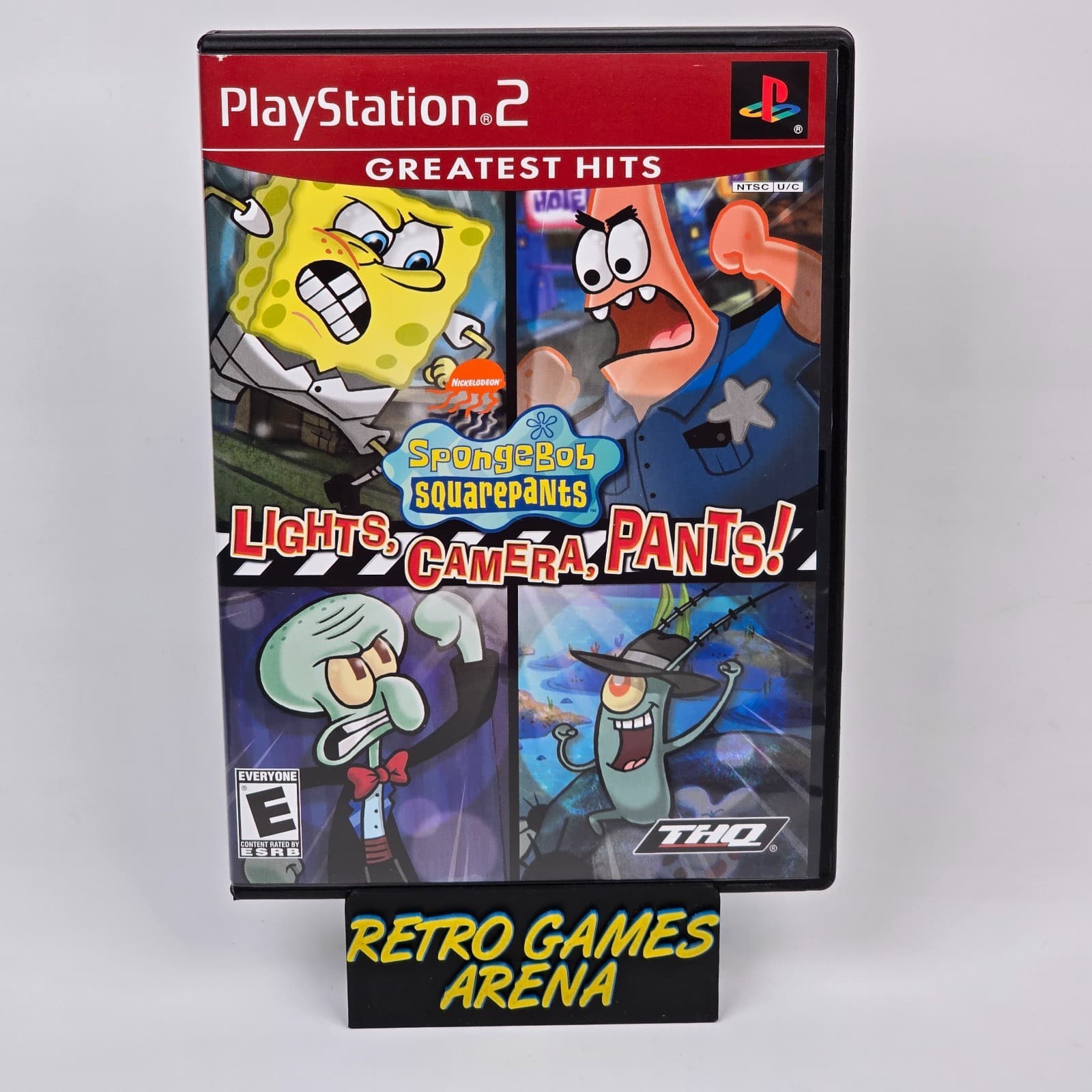 SpongeBob SquarePants: Lights Camera Pants (PlayStation 2 PS2) GH CIB COMPLETE