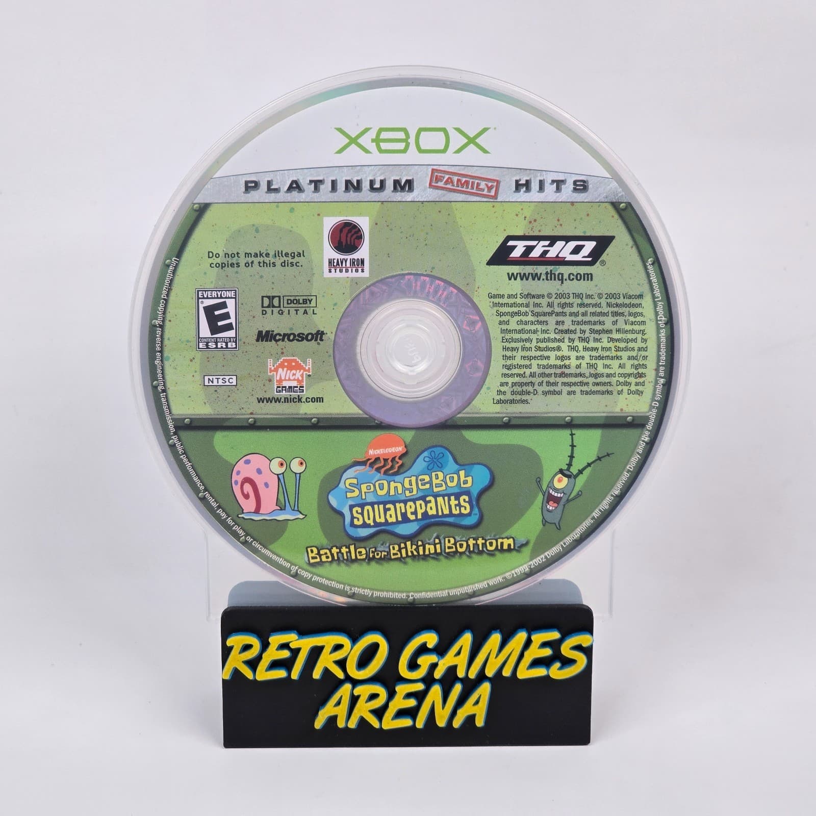 SpongeBob SquarePants: Battle for Bikini Bottom (Original Xbox) Platinum Disc