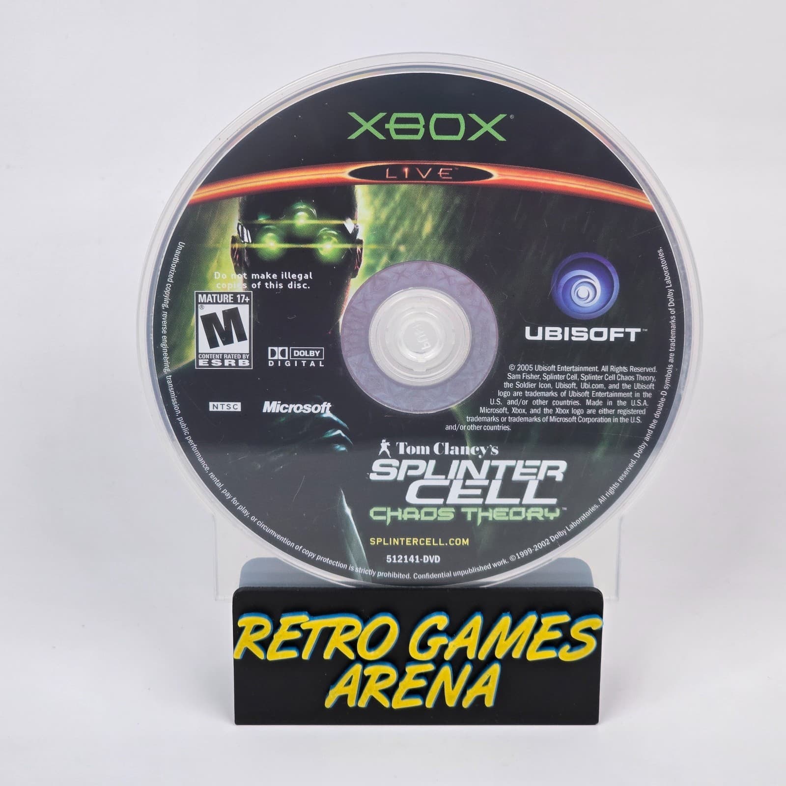 Splinter Cell: Chaos Theory (Original Xbox) Black Label Disc
