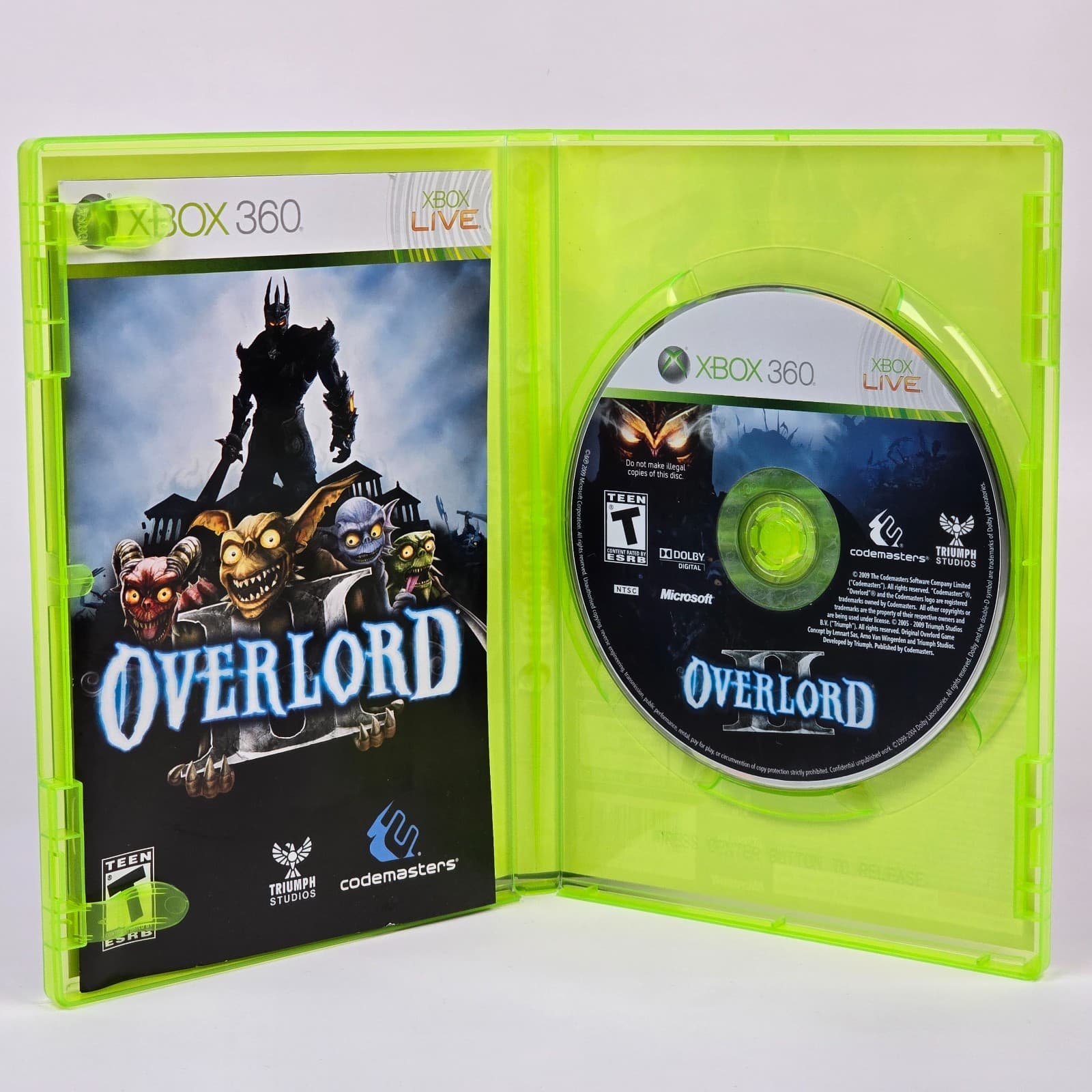 Overlord II 2 (Xbox 360) CIB COMPLETE - Thumbnail 2