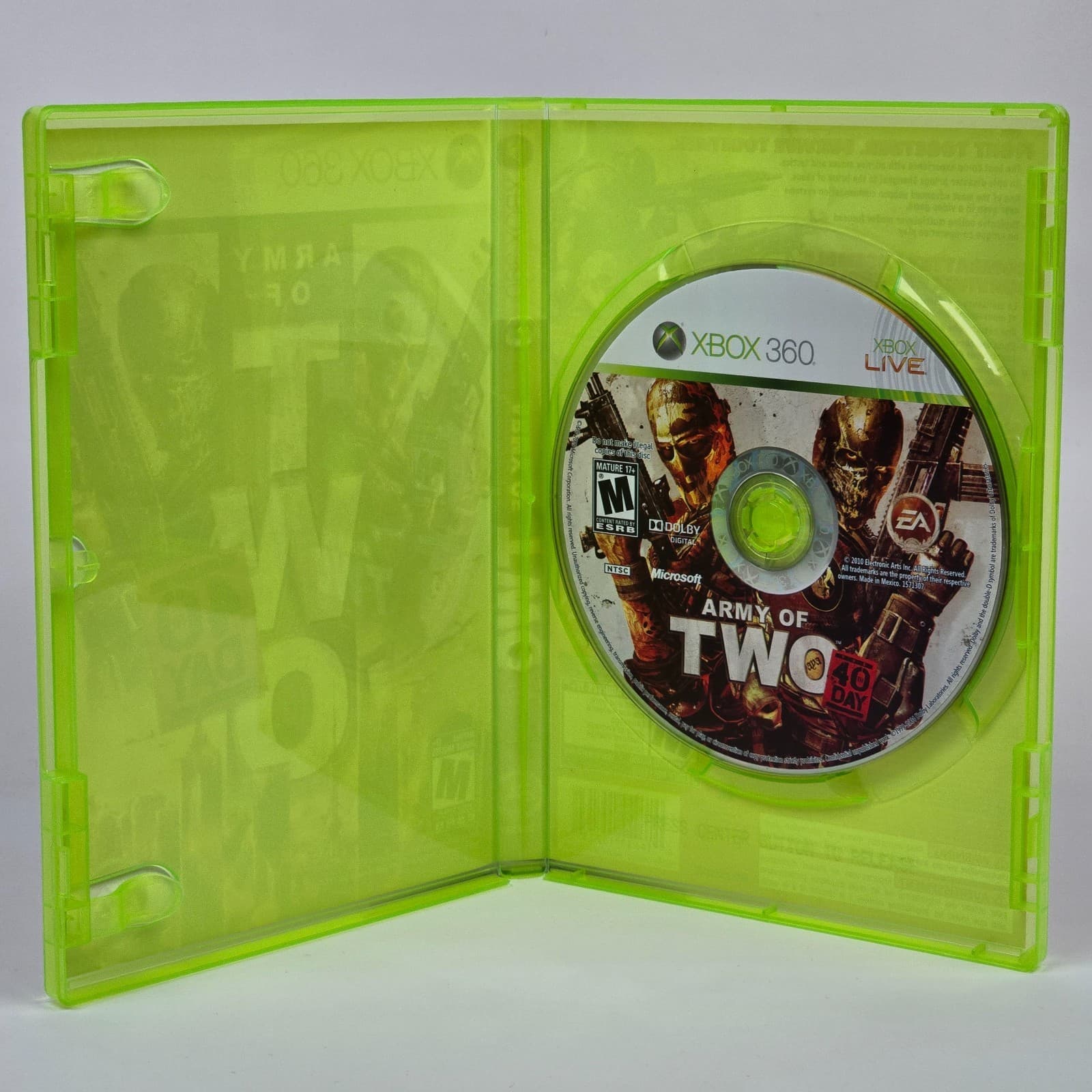 Army of Two: The 40th Day (Xbox 360) Case & Disc - Thumbnail 2