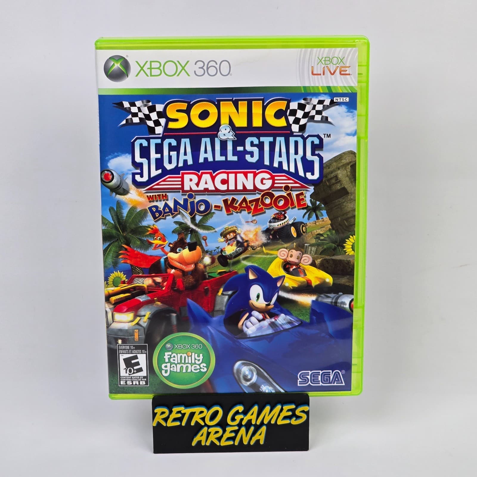 Sonic & Sega All-Stars Racing with Banjo-Kazooie (Xbox 360) CIB COMPLETE