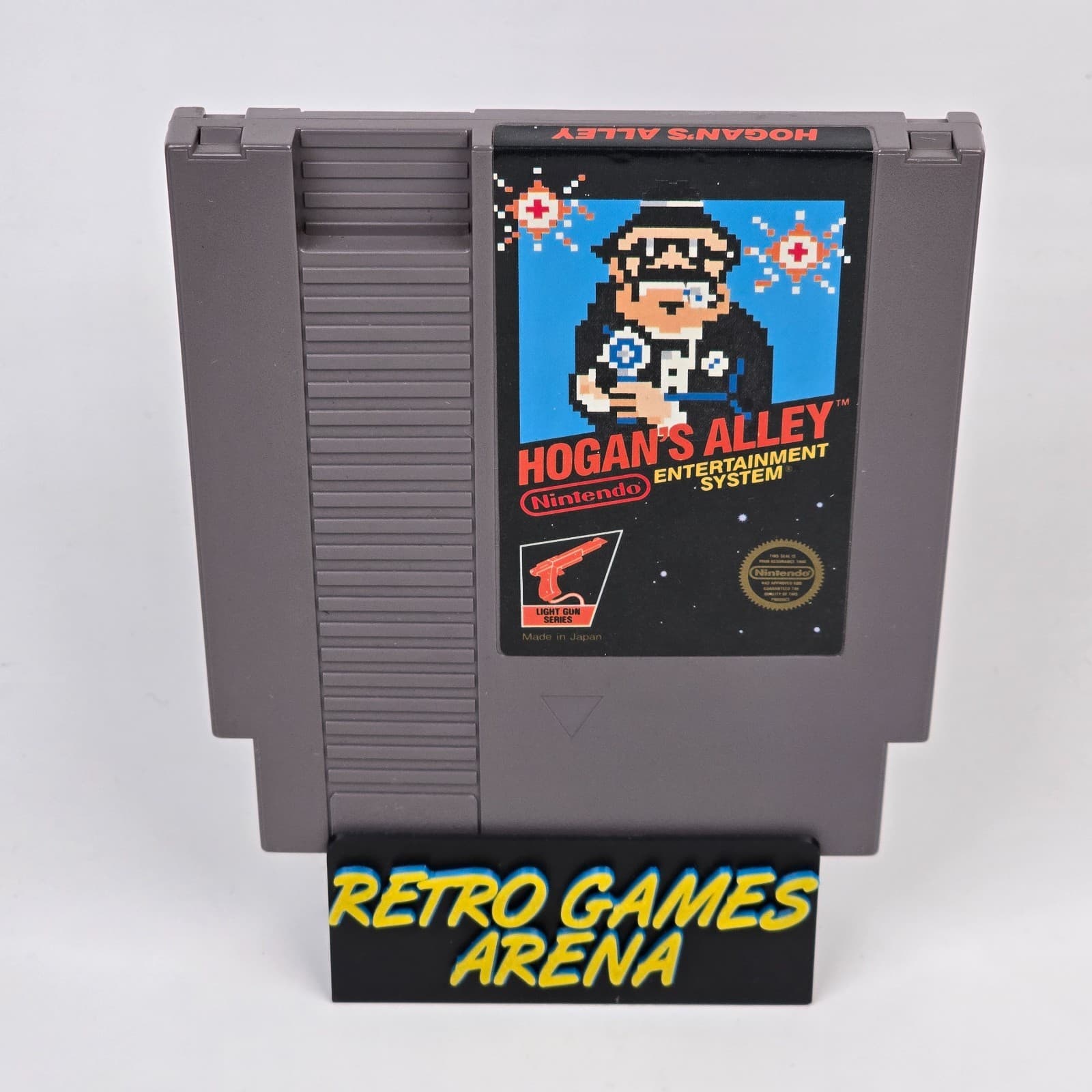 Hogan's Alley (Nintendo NES) Cartridge CLEANED & TESTED