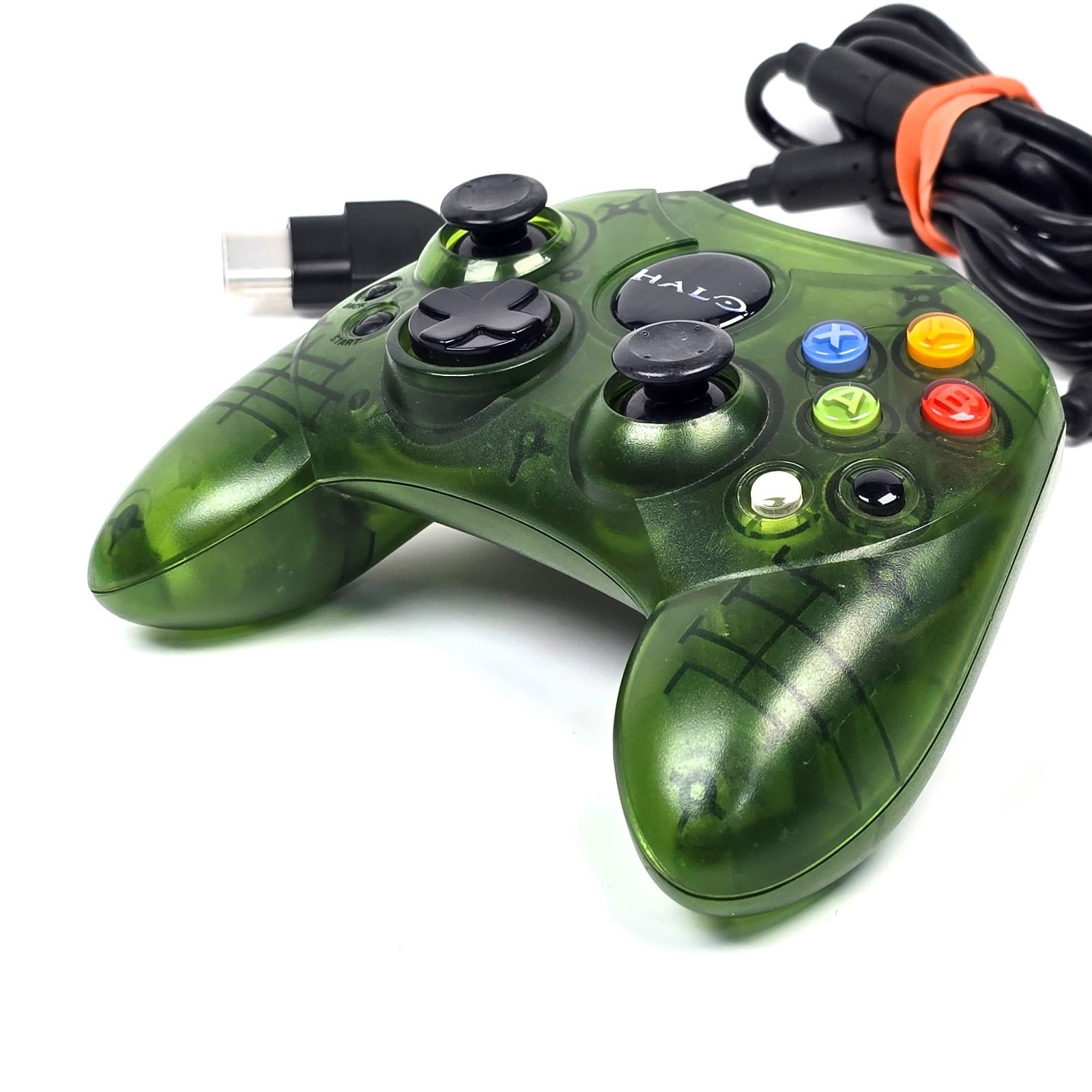 Original Xbox Limited Special Edition Halo Green OEM S Type Controller TESTED - Thumbnail 2