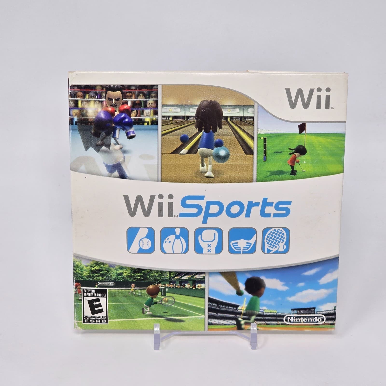 Wii Sports (Nintendo Wii) Cardboard Sleeve CIB COMPLETE