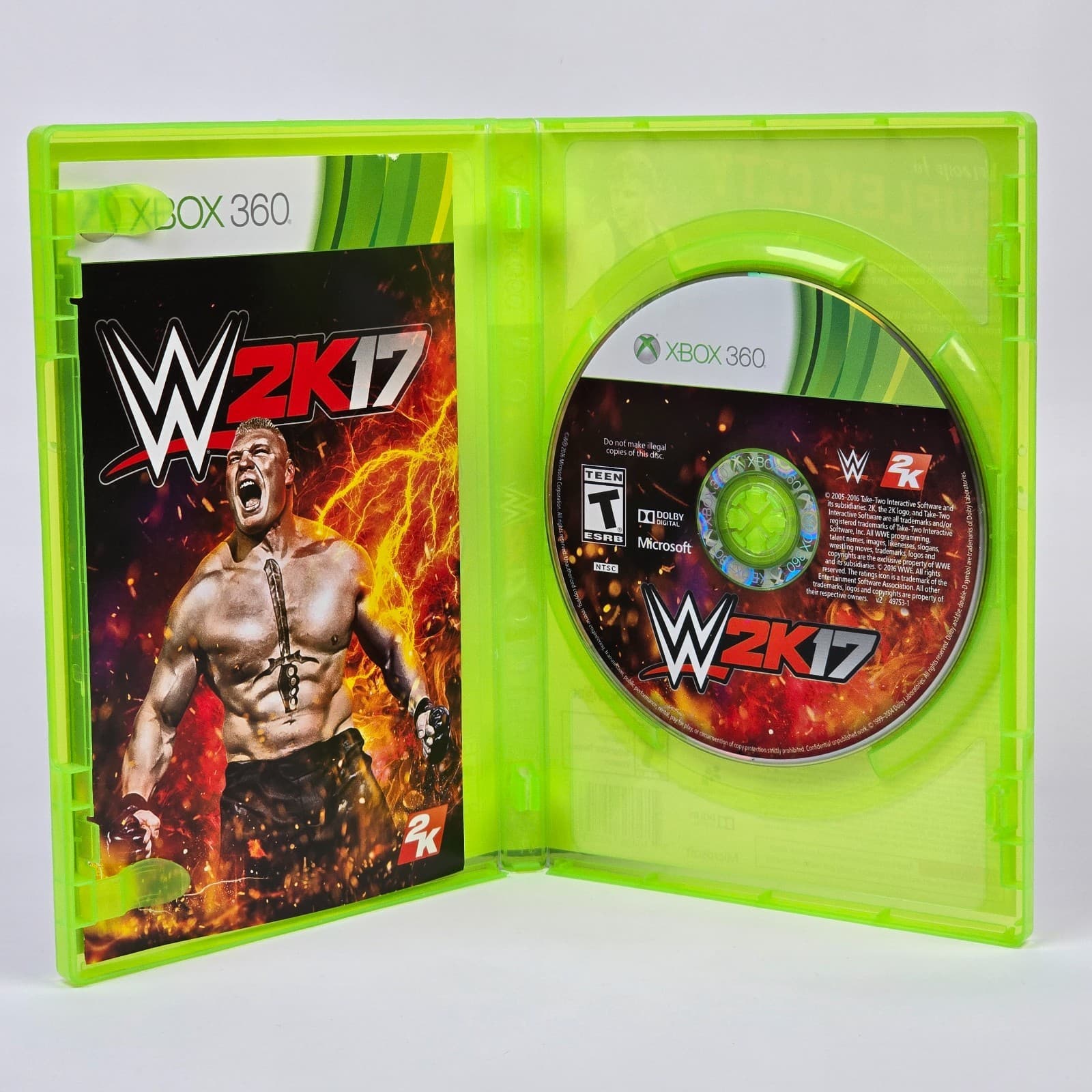 WWE 2K17 (Xbox 360) CIB COMPLETE - Thumbnail 2